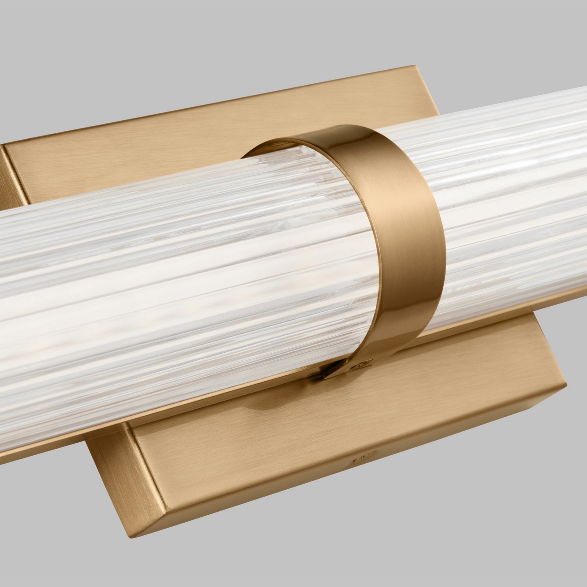 Syden 36" Large LED Wall/Bath Light, Satin Brass Finish - Bees Lighting