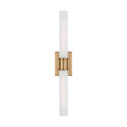 Keaton 30" Large 2-Light Bathroom Vanity, Satin Brass Finish - Bees Lighting