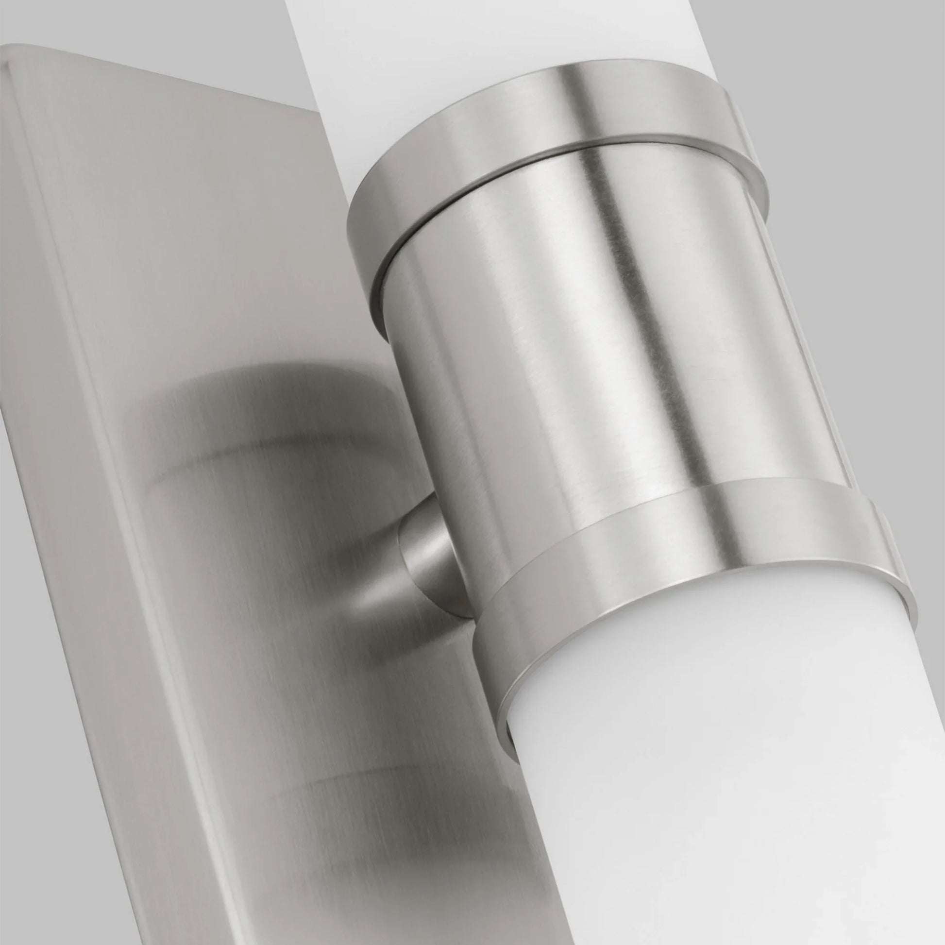 Keaton 30" Large 2-Light Bathroom Vanity, Brushed Nickel Finish - Bees Lighting