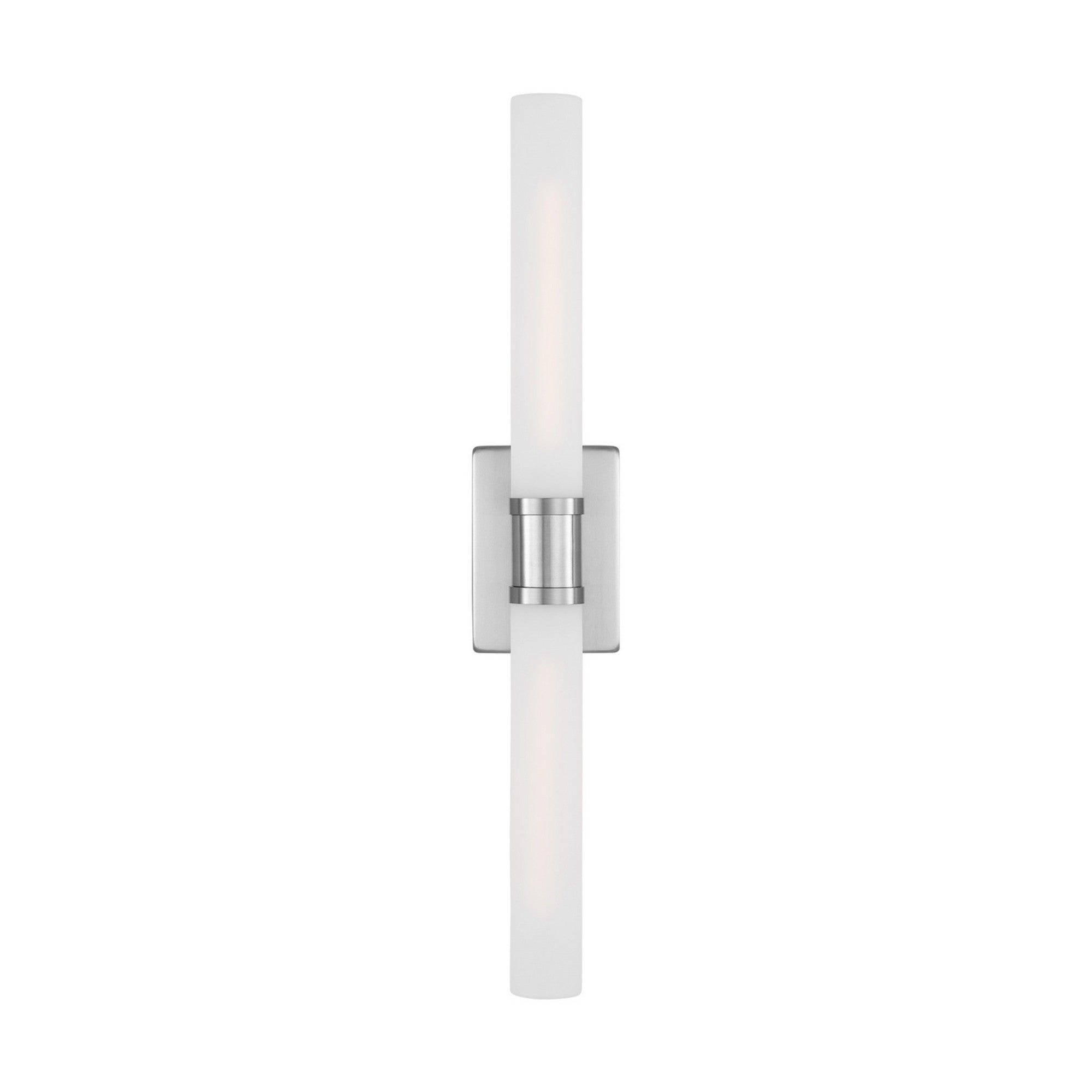 Keaton 30" Large 2-Light Bathroom Vanity, Brushed Nickel Finish - Bees Lighting