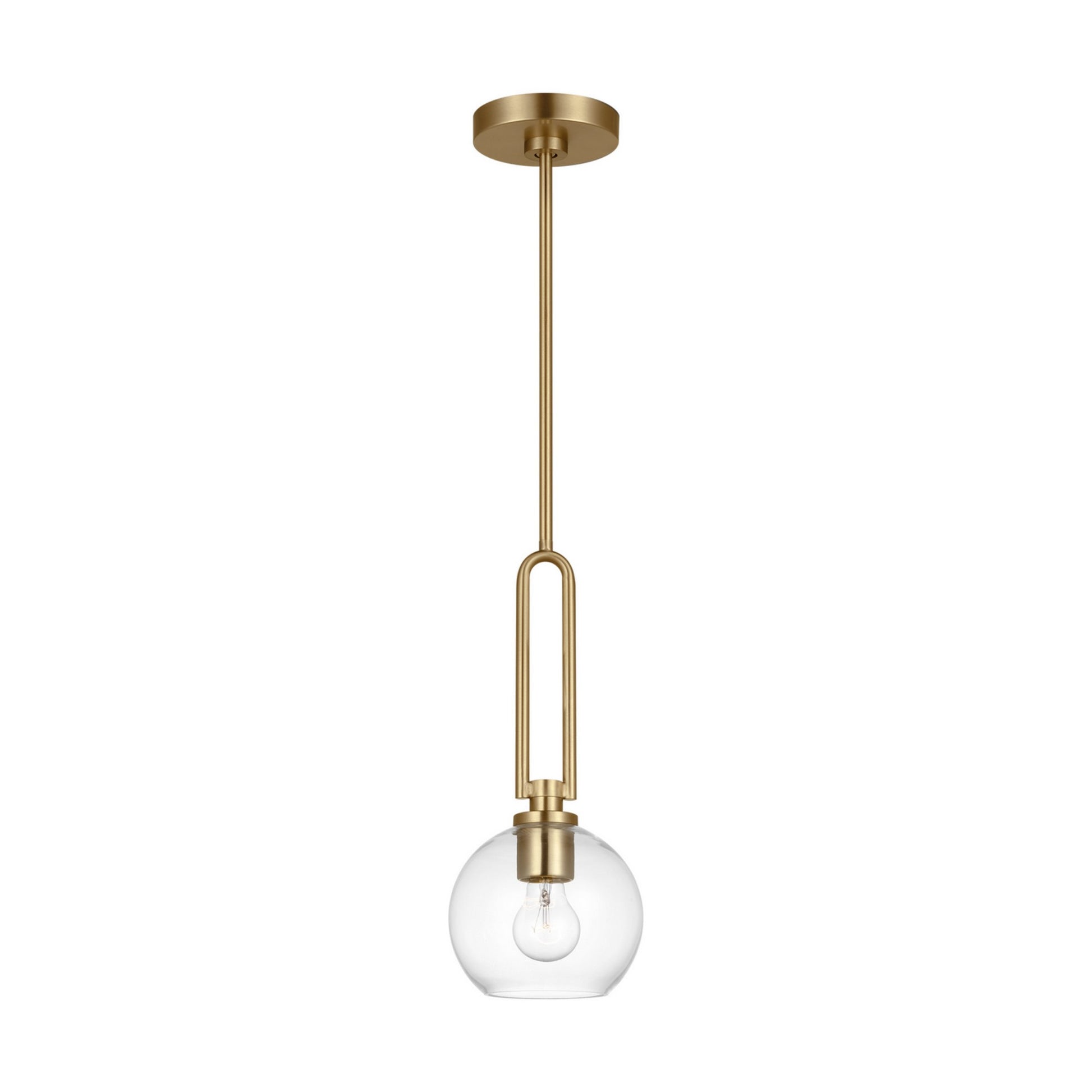 Codyn 10" Mini Pendant, Satin Brass Finish - Bees Lighting