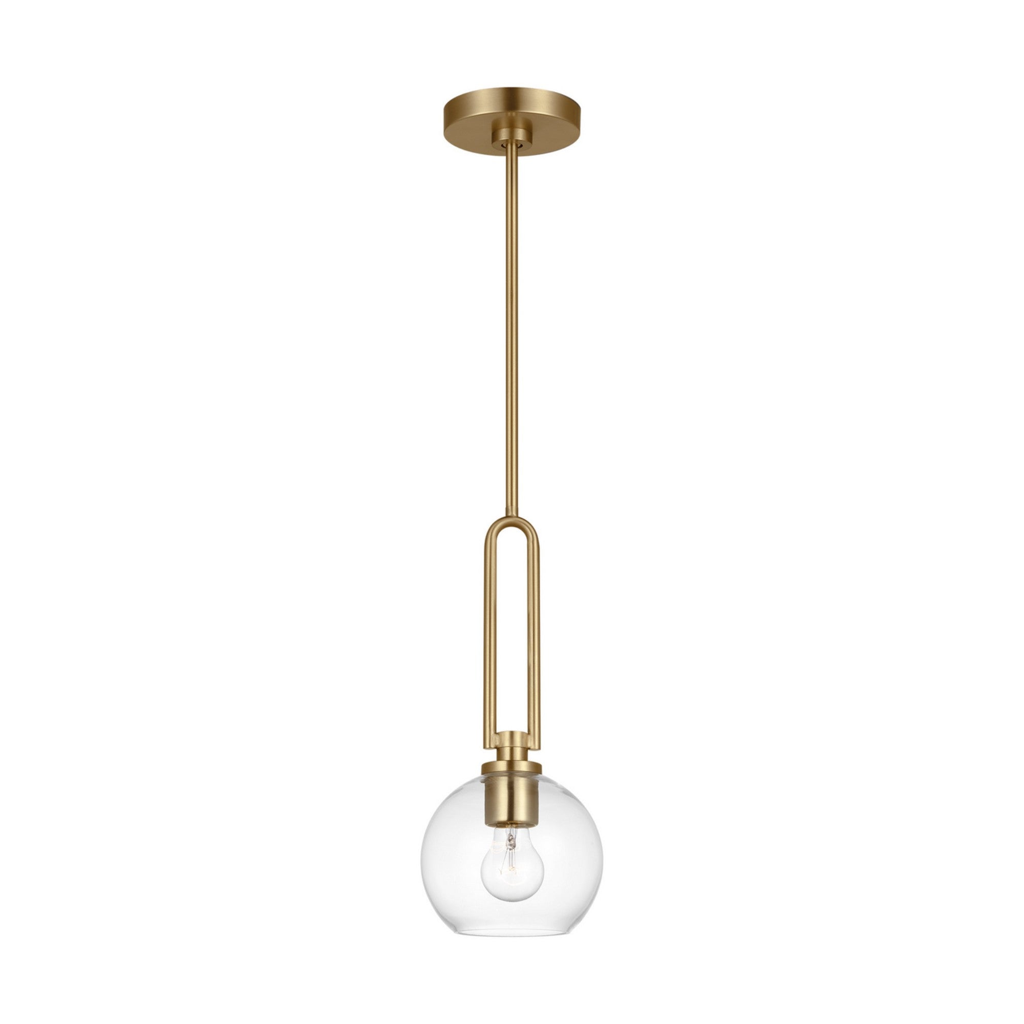 Codyn 10" Mini Pendant, Satin Brass Finish - Bees Lighting
