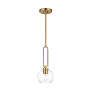 Codyn 10" Mini Pendant, Satin Brass Finish - Bees Lighting