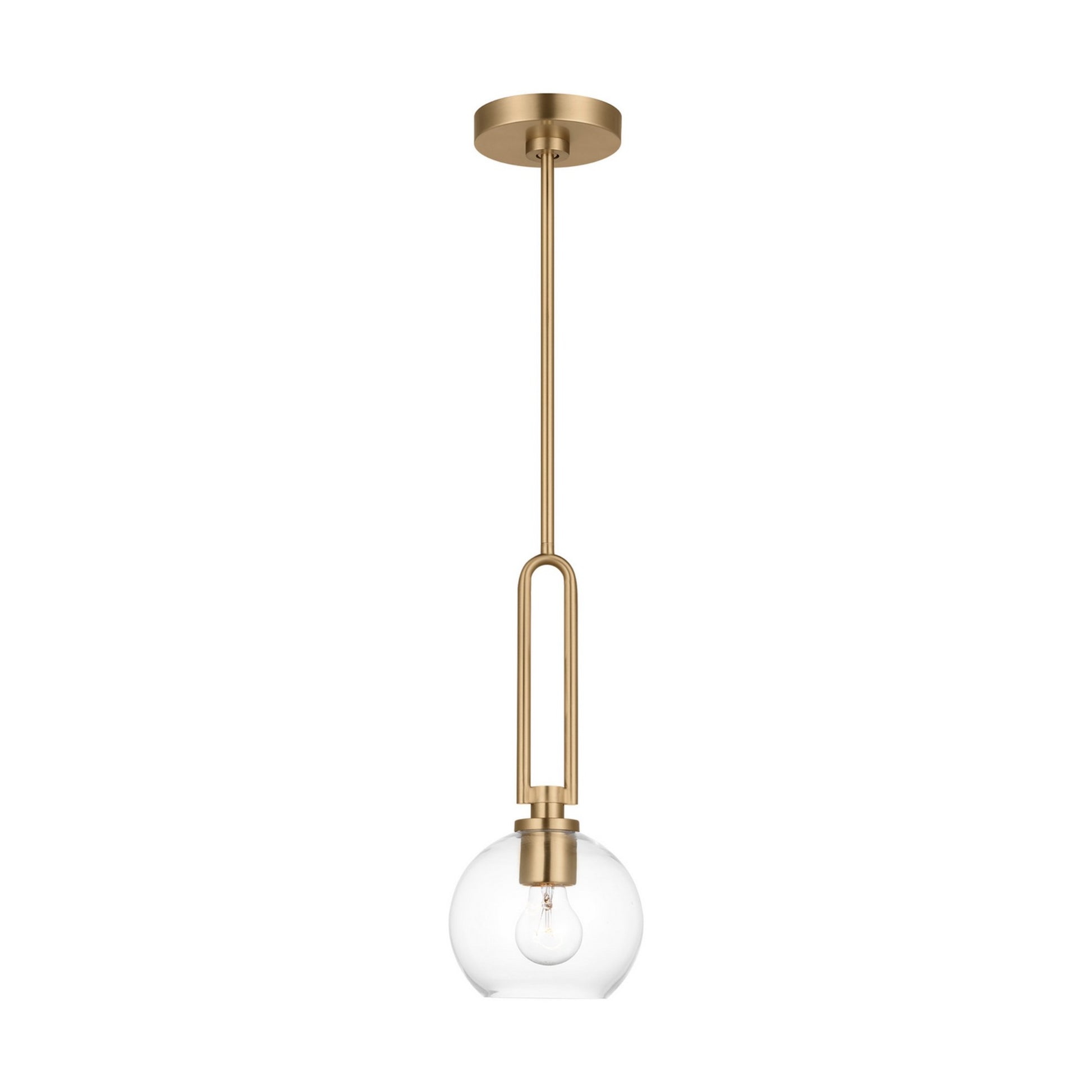 Codyn 10" Mini Pendant, Satin Brass Finish - Bees Lighting