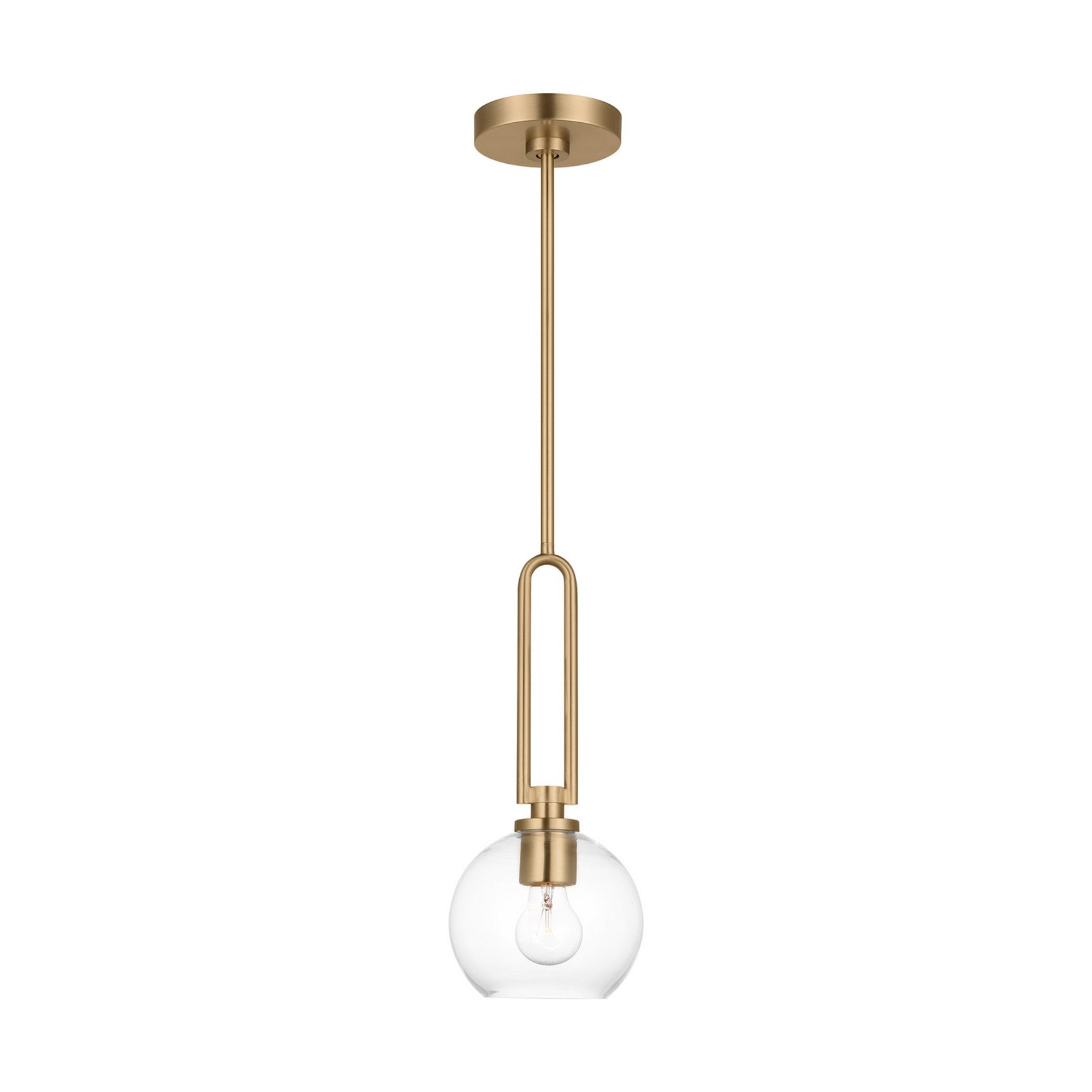 Codyn 10" Mini Pendant, Satin Brass Finish - Bees Lighting