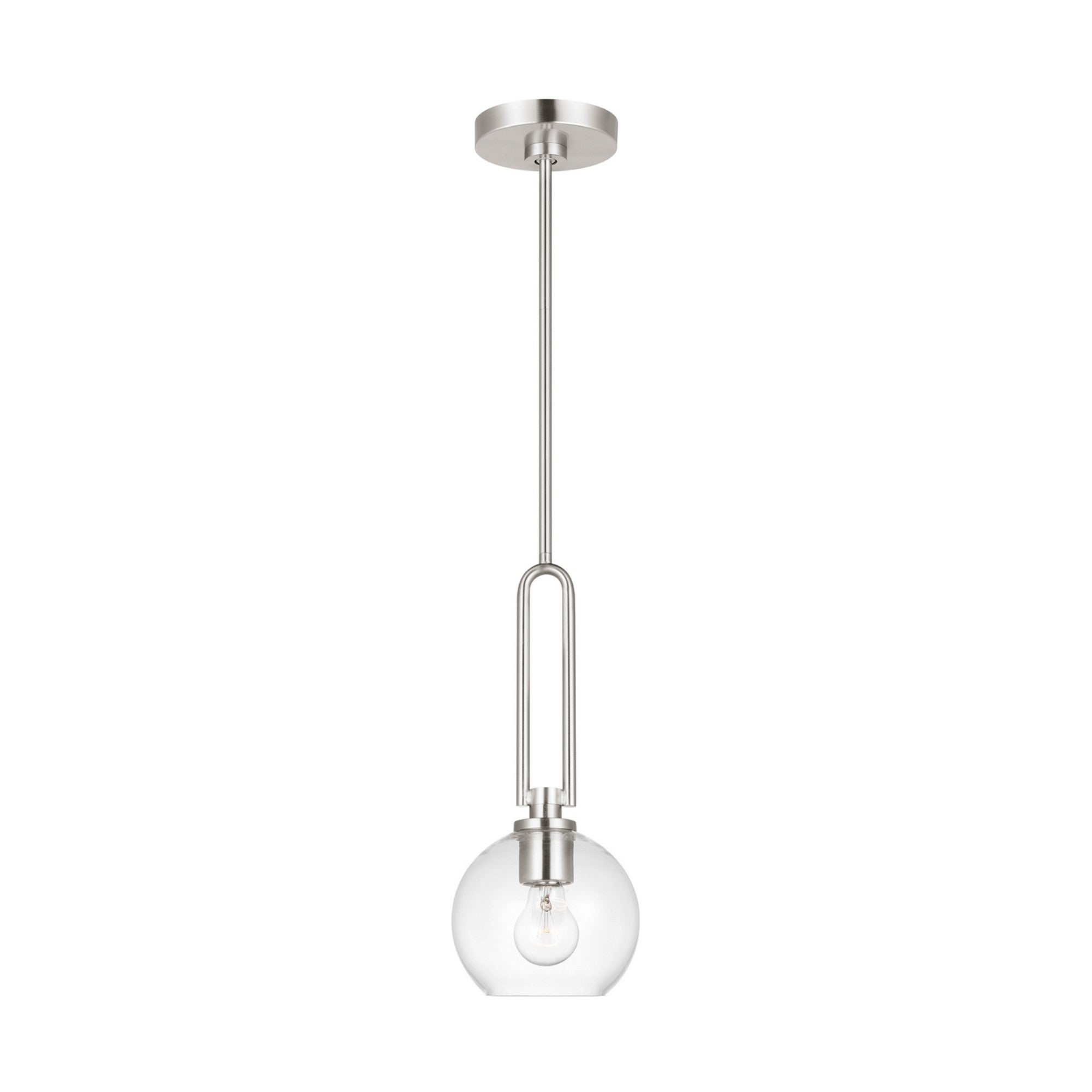 Codyn 10" Mini Pendant, Brushed Nickel Finish - Bees Lighting