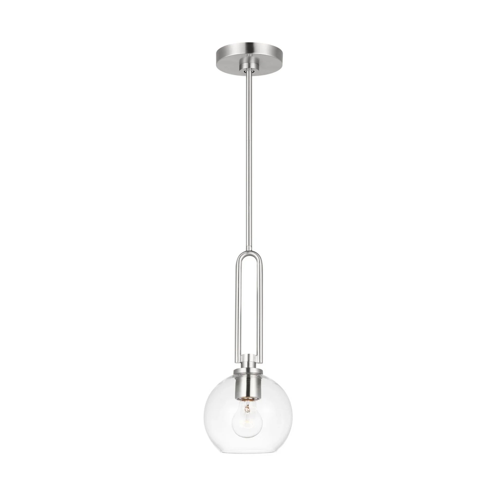 Codyn 10" Mini Pendant, Brushed Nickel Finish - Bees Lighting
