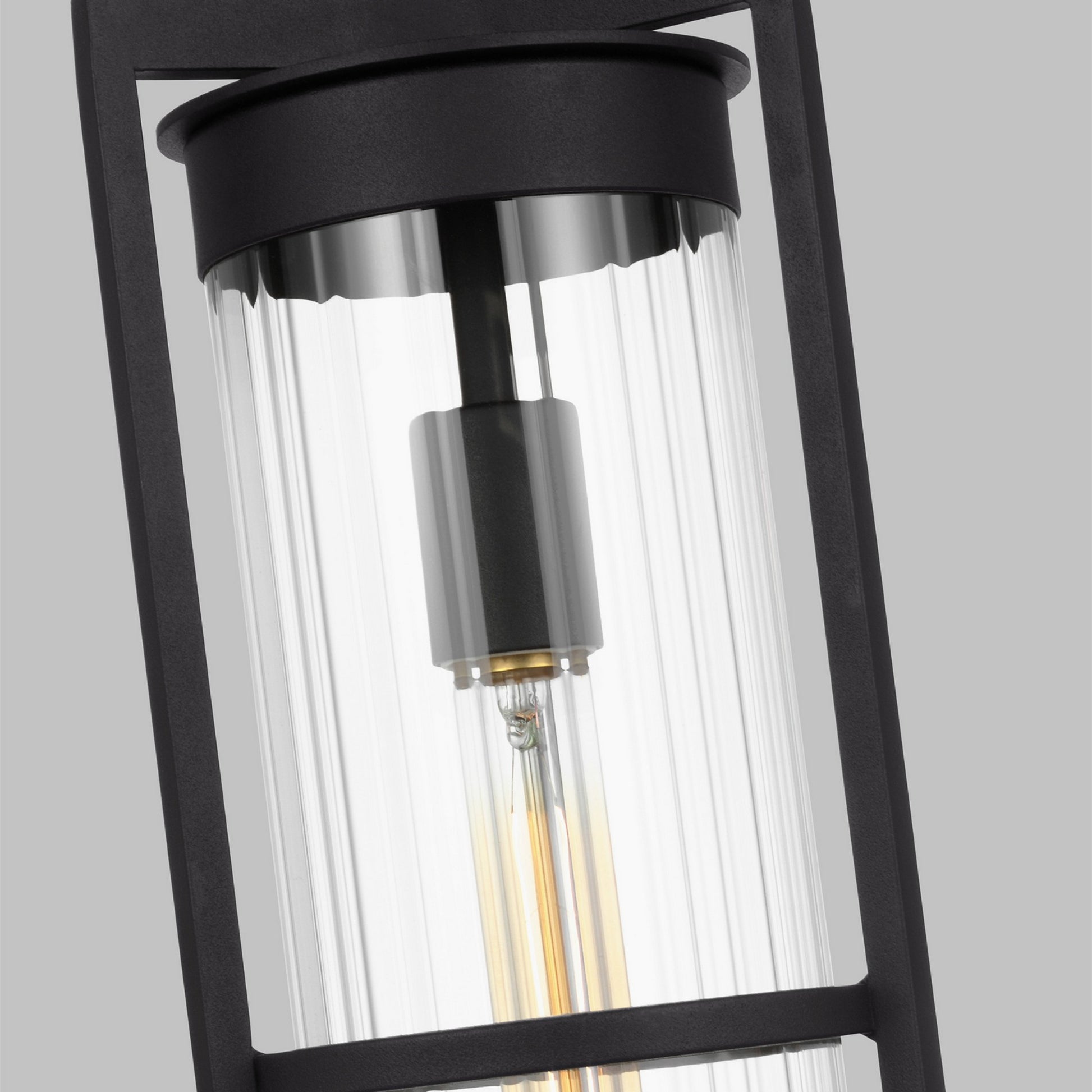 Alcona 18" Outdoor Pendant Lantern, Black Finish - Bees Lighting