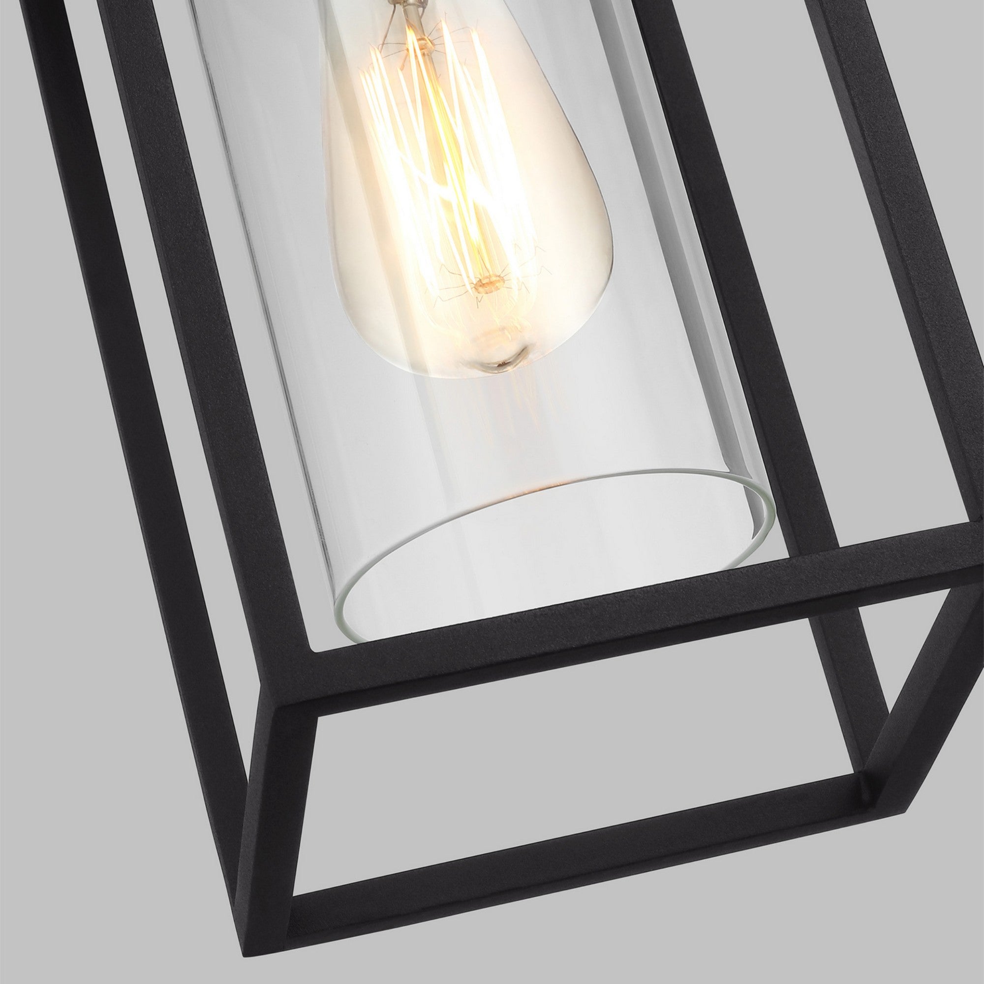 Vado 12" Outdoor Pendant Lantern, Black Finish - Bees Lighting