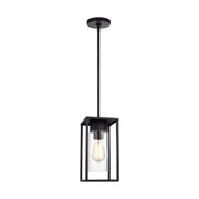 Vado 12" Outdoor Pendant Lantern, Black Finish - Bees Lighting