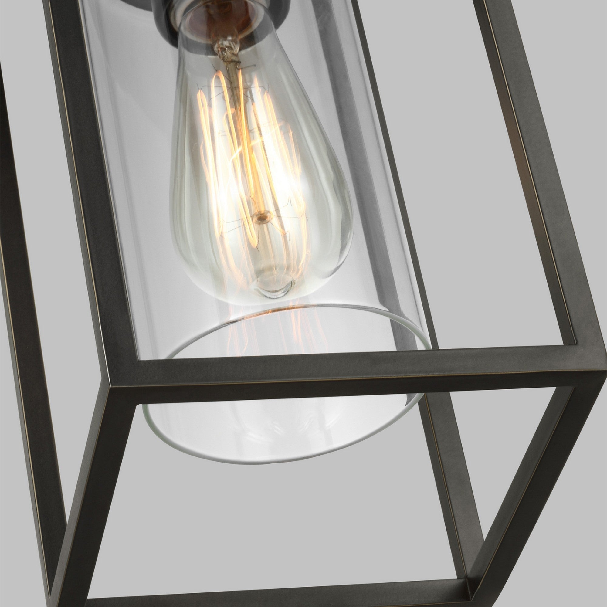 Vado 12" Outdoor Pendant Lantern, Antique Bronze Finish - Bees Lighting