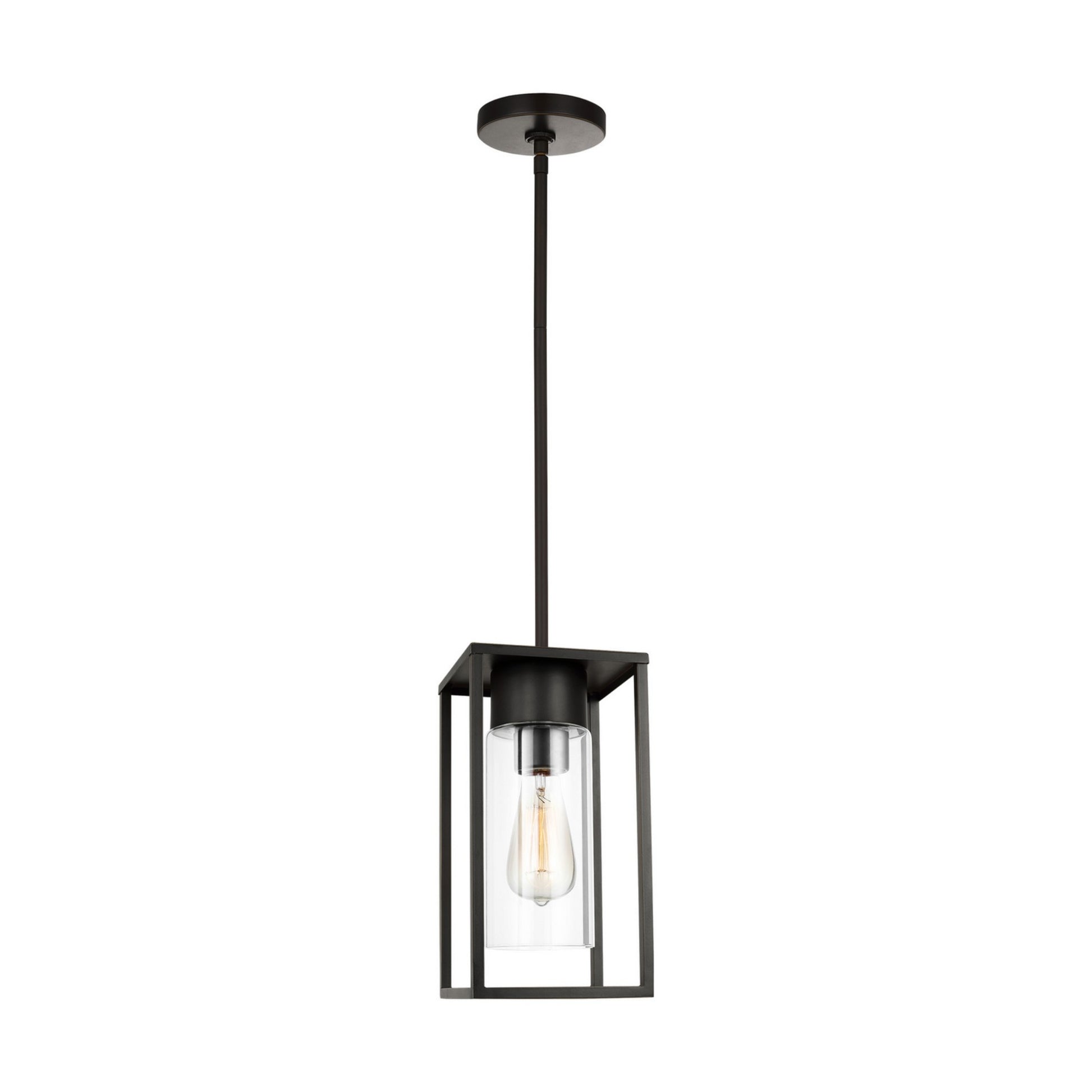 Vado 12" Outdoor Pendant Lantern, Antique Bronze Finish - Bees Lighting