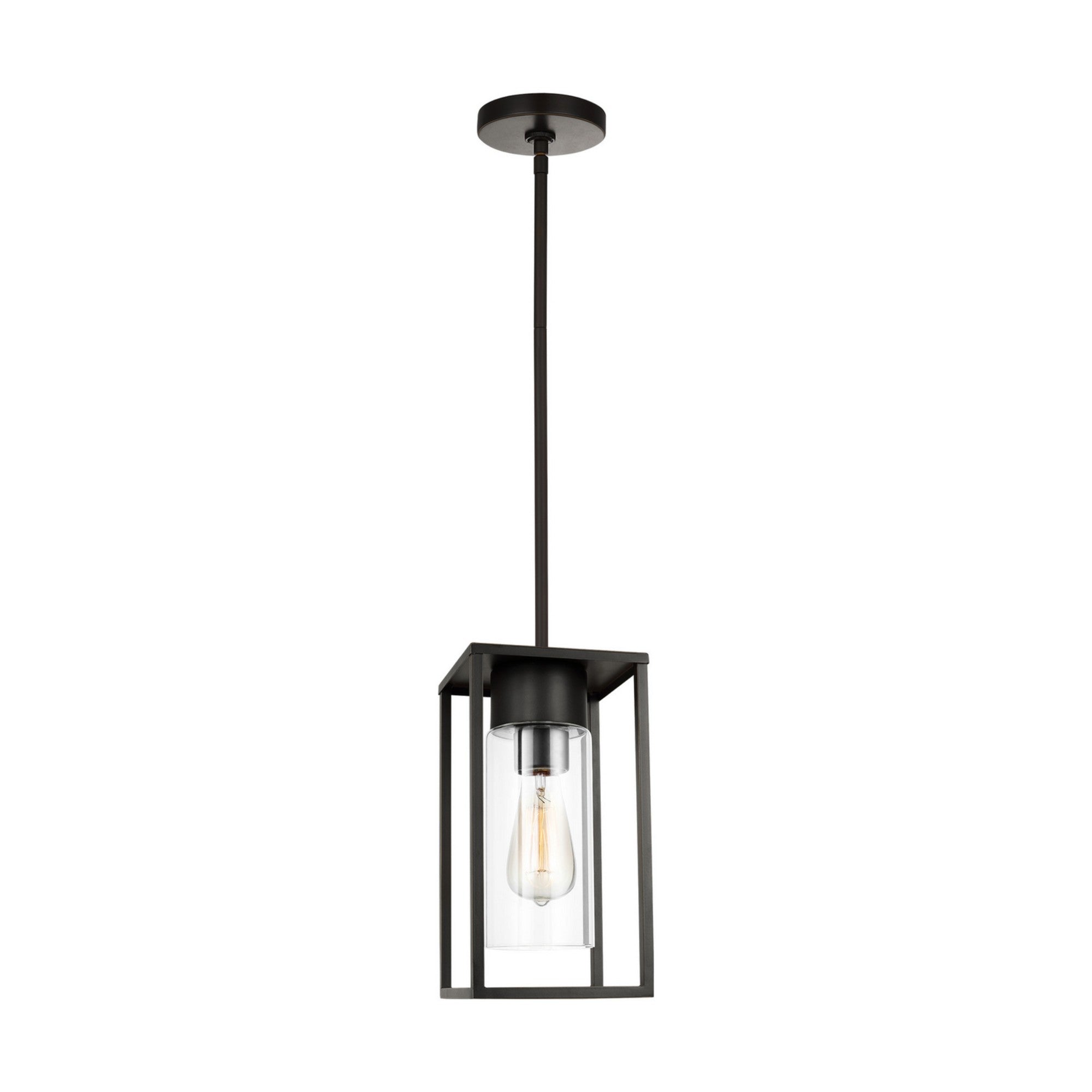Vado 12" Outdoor Pendant Lantern, Antique Bronze Finish - Bees Lighting