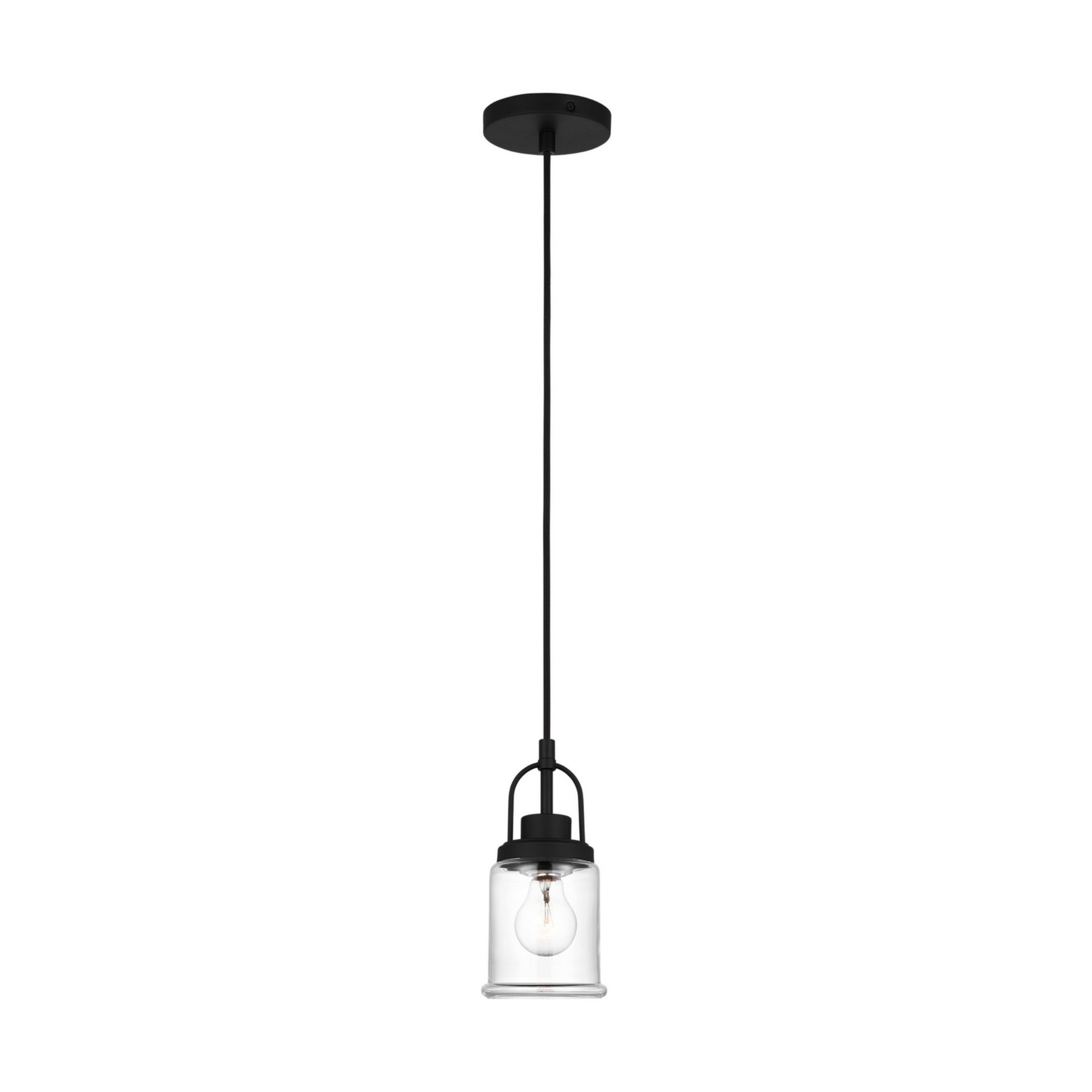 Anders 5" Mini Pendant, Midnight Black Finish - Bees Lighting