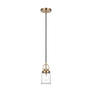 Anders 5" Mini Pendant, Satin Brass Finish - Bees Lighting