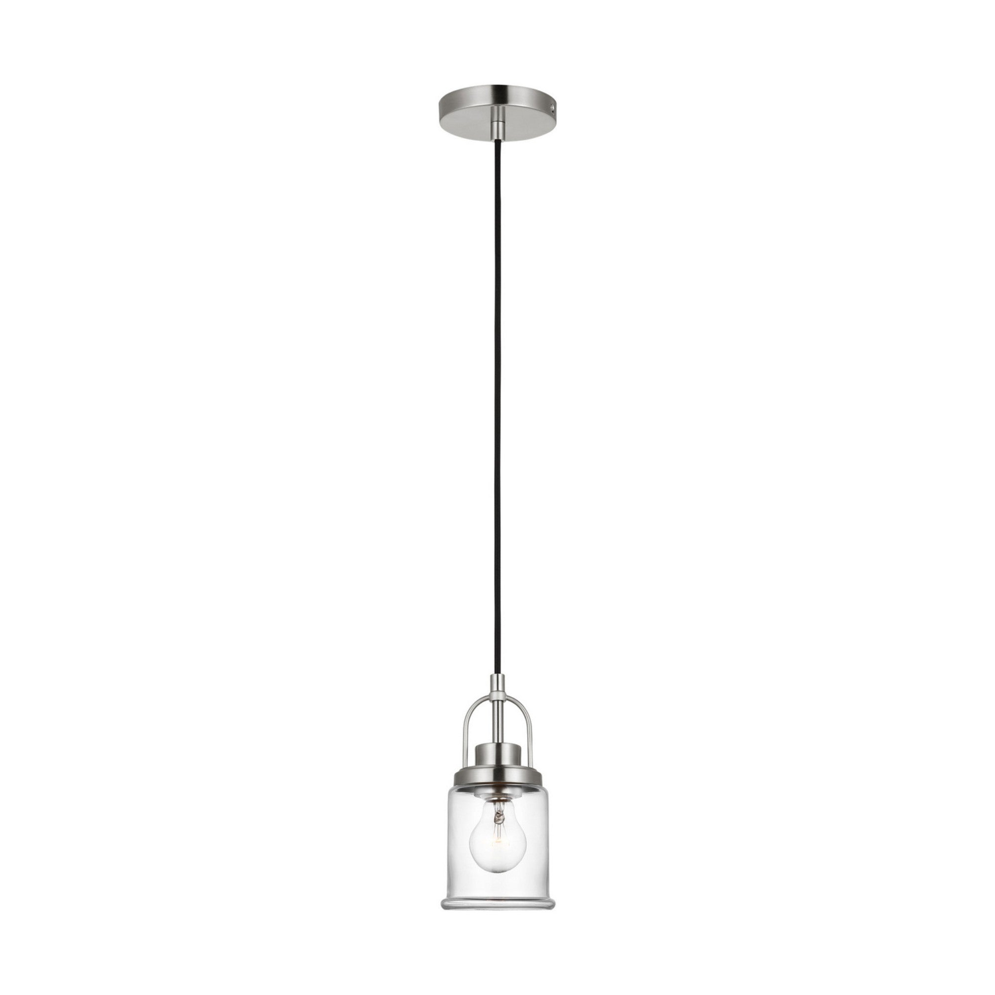 Anders 5" Mini Pendant, Brushed Nickel Finish - Bees Lighting