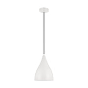 Oden 12" Small Pendant, Matte White Finish - Bees Lighting