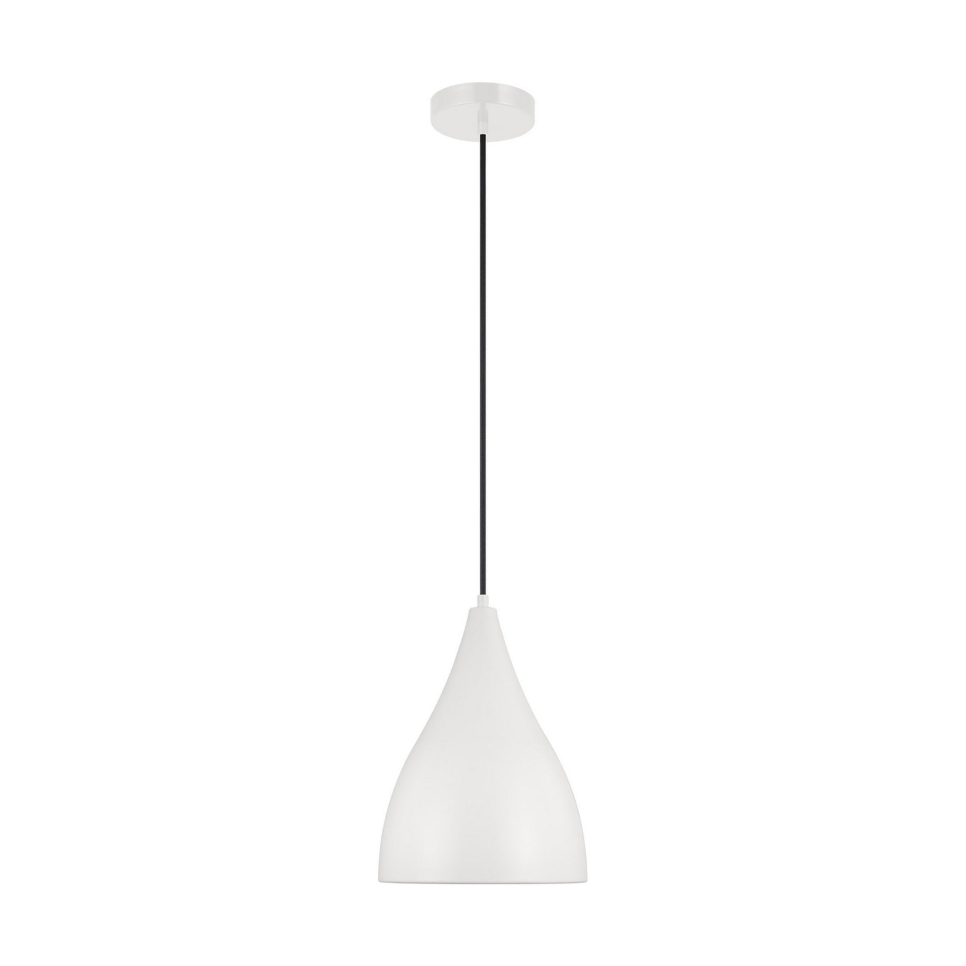 Oden 12" Small Pendant, Matte White Finish - Bees Lighting