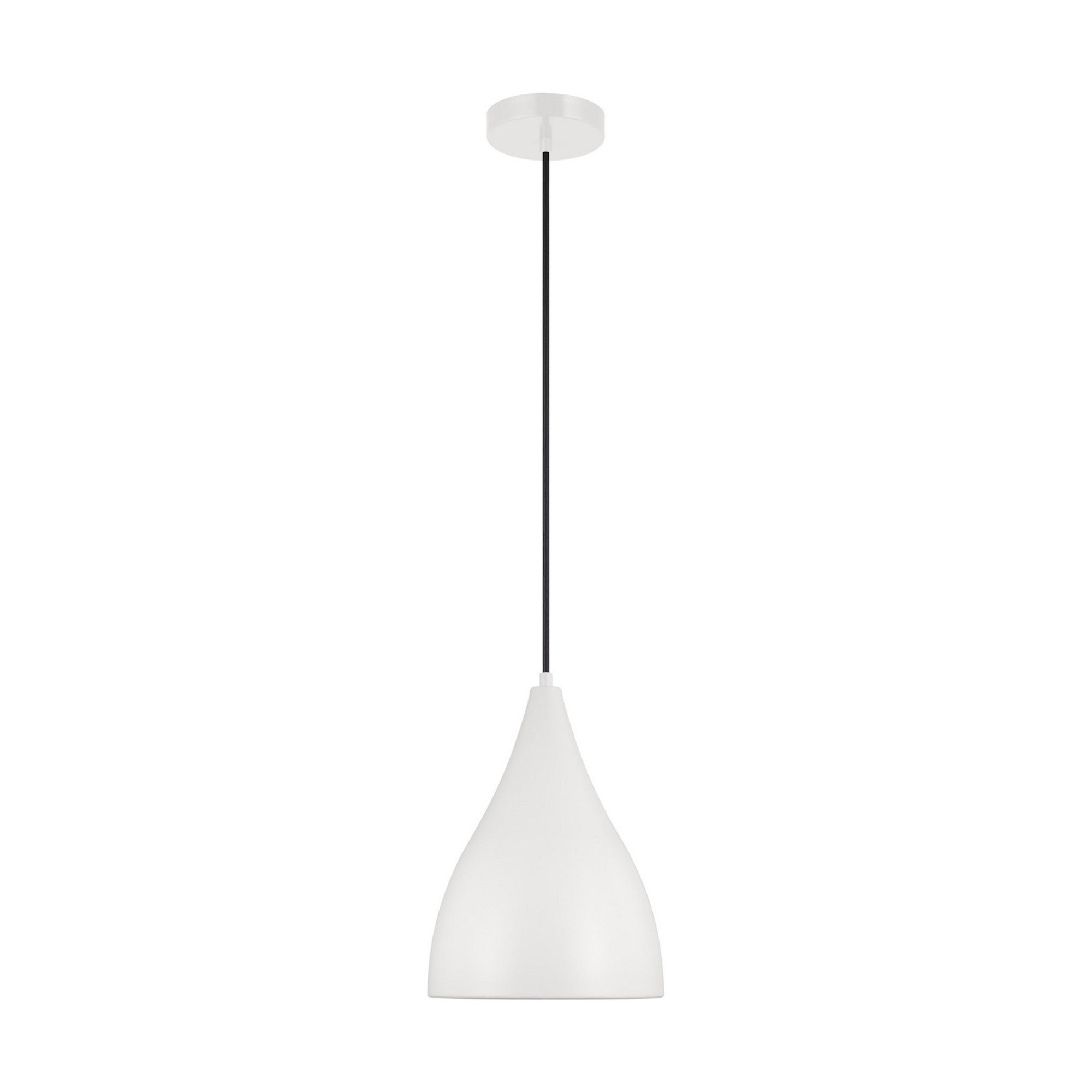 Oden 12" Small Pendant, Matte White Finish - Bees Lighting