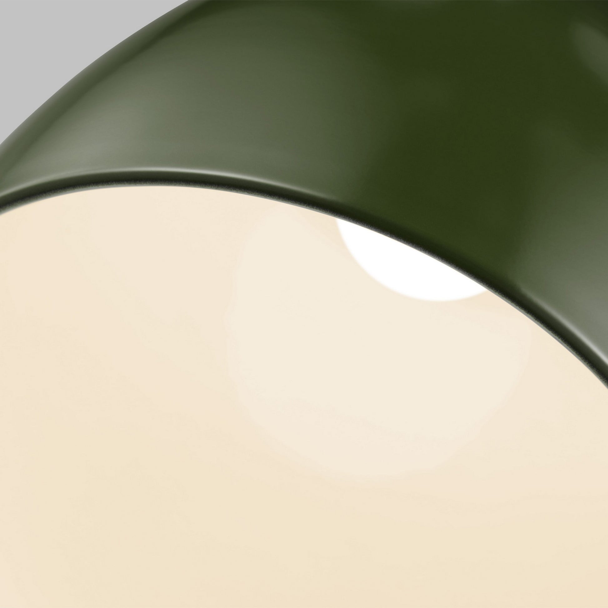 Oden 12" LED Small Pendant, Olive Finish - Bees Lighting