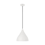 Oden 14" Medium Pendant, Matte White Finish - Bees Lighting