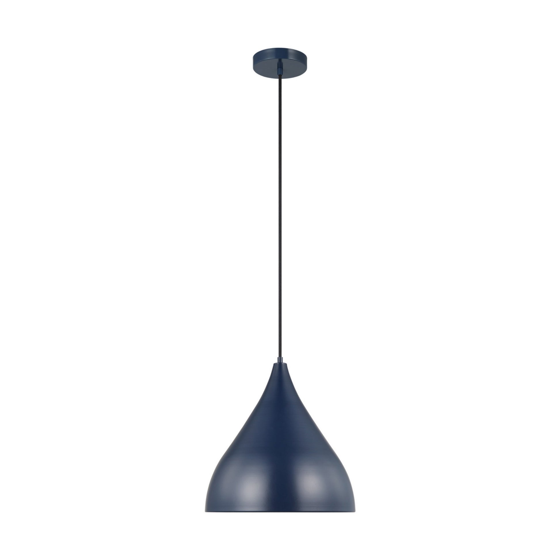 Oden 14" LED Medium Pendant, Navy Finish - Bees Lighting