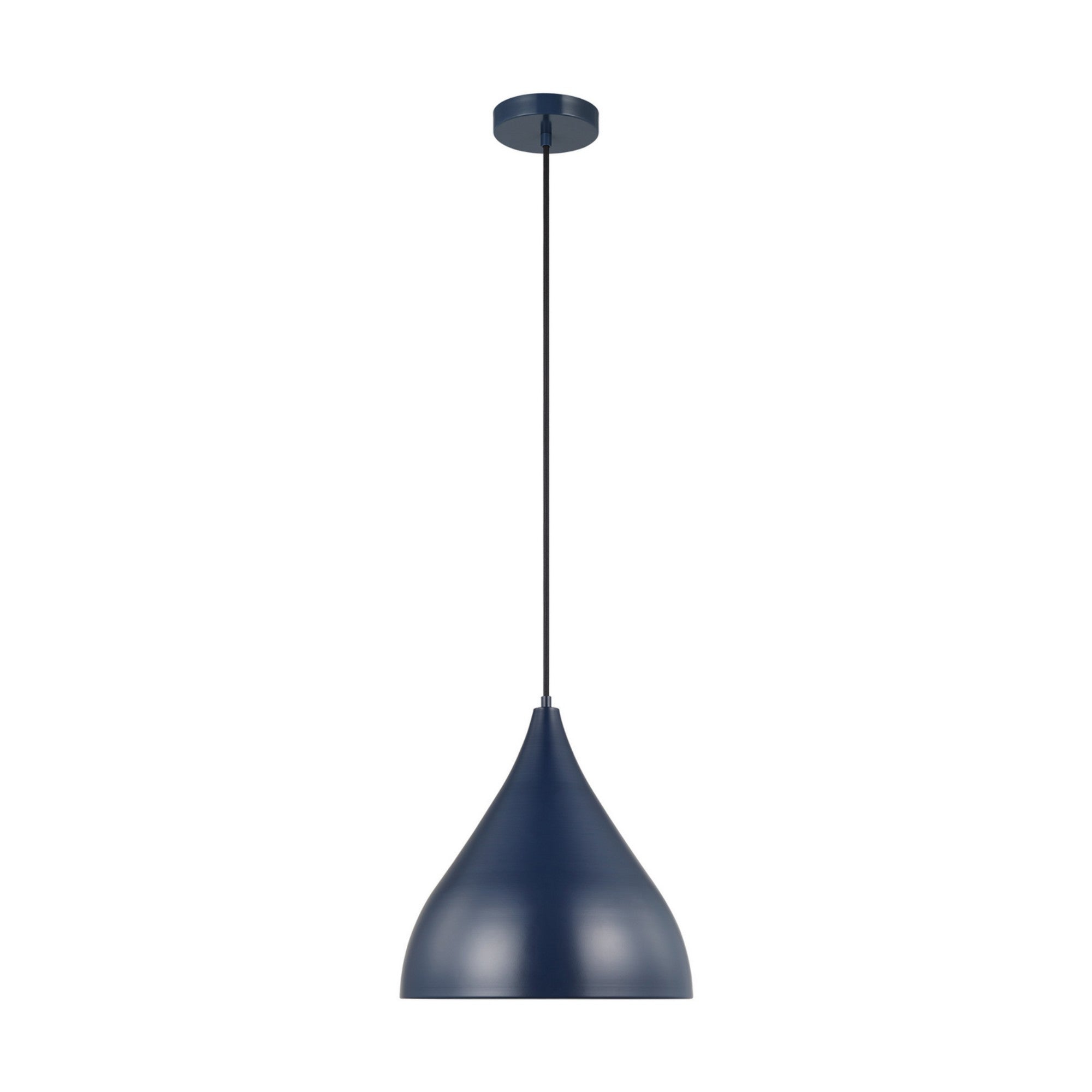 Oden 14" LED Medium Pendant, Navy Finish - Bees Lighting