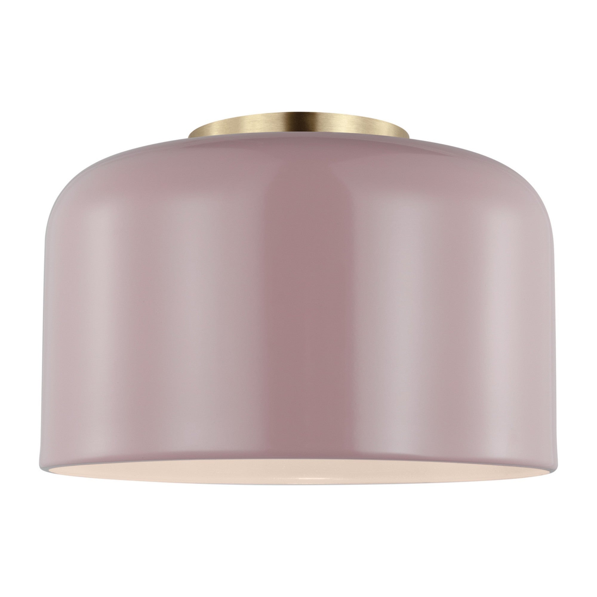 Malone 11" Small Flush Mount, Rose Finish - Bees Lighting