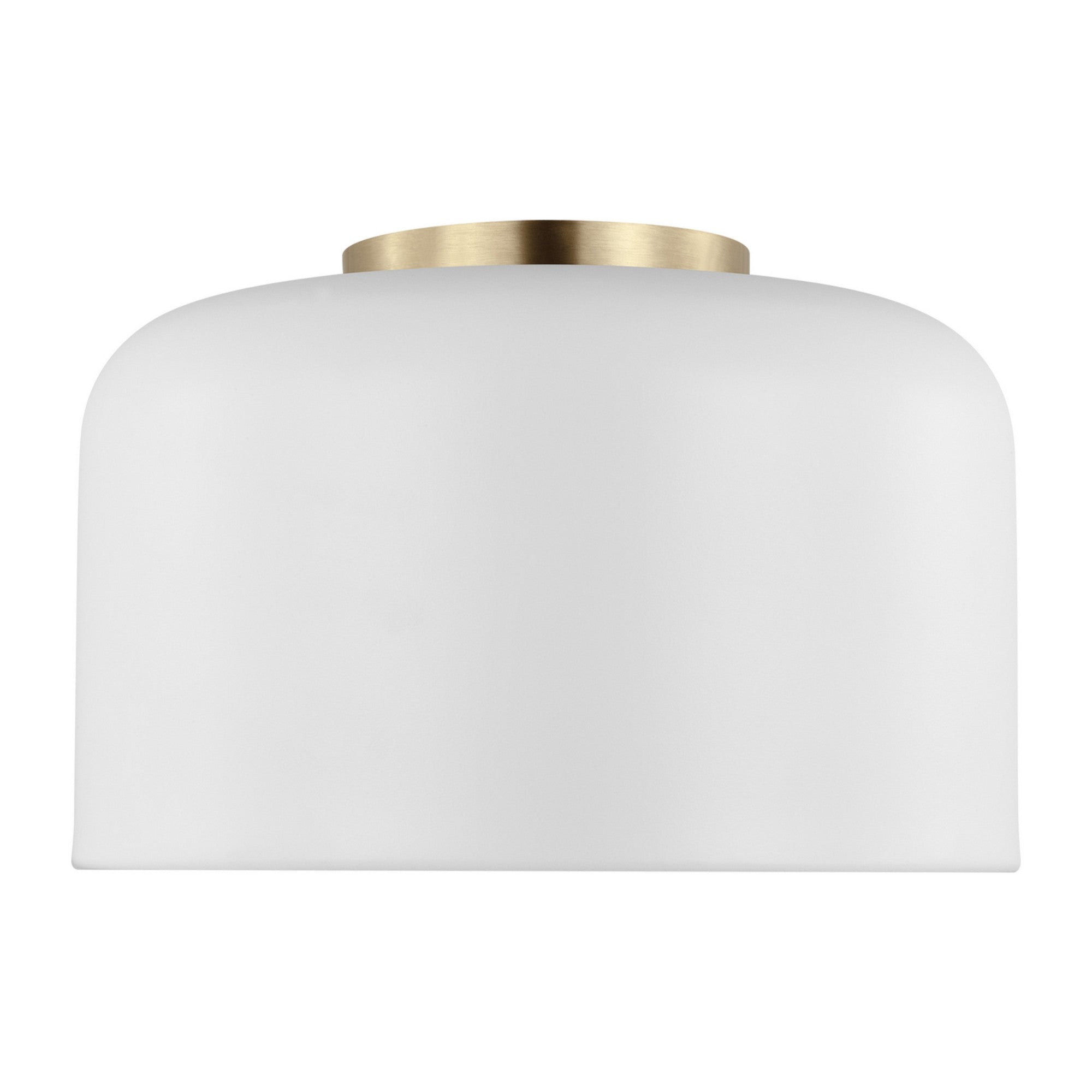 Malone 11" LED Small Flush Mount, Matte White Finish - Bees Lighting