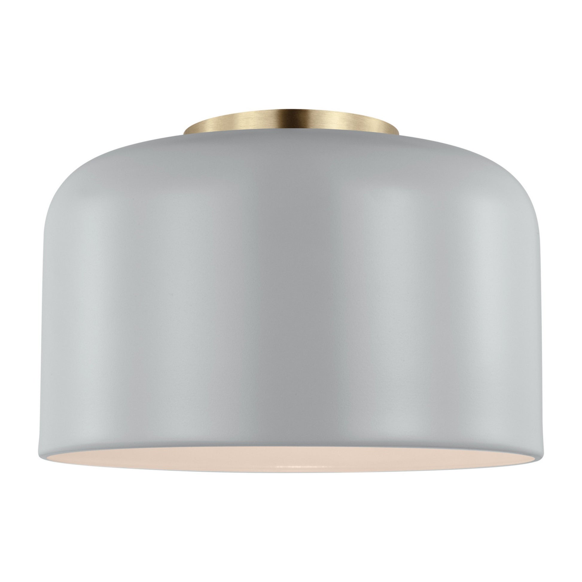Malone 11" LED Small Flush Mount, Matte Grey Finish - Bees Lighting