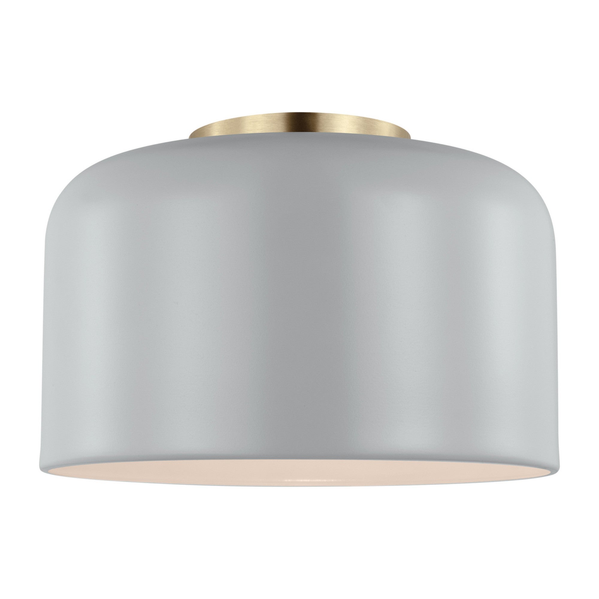 Malone 11" LED Small Flush Mount, Matte Grey Finish - Bees Lighting
