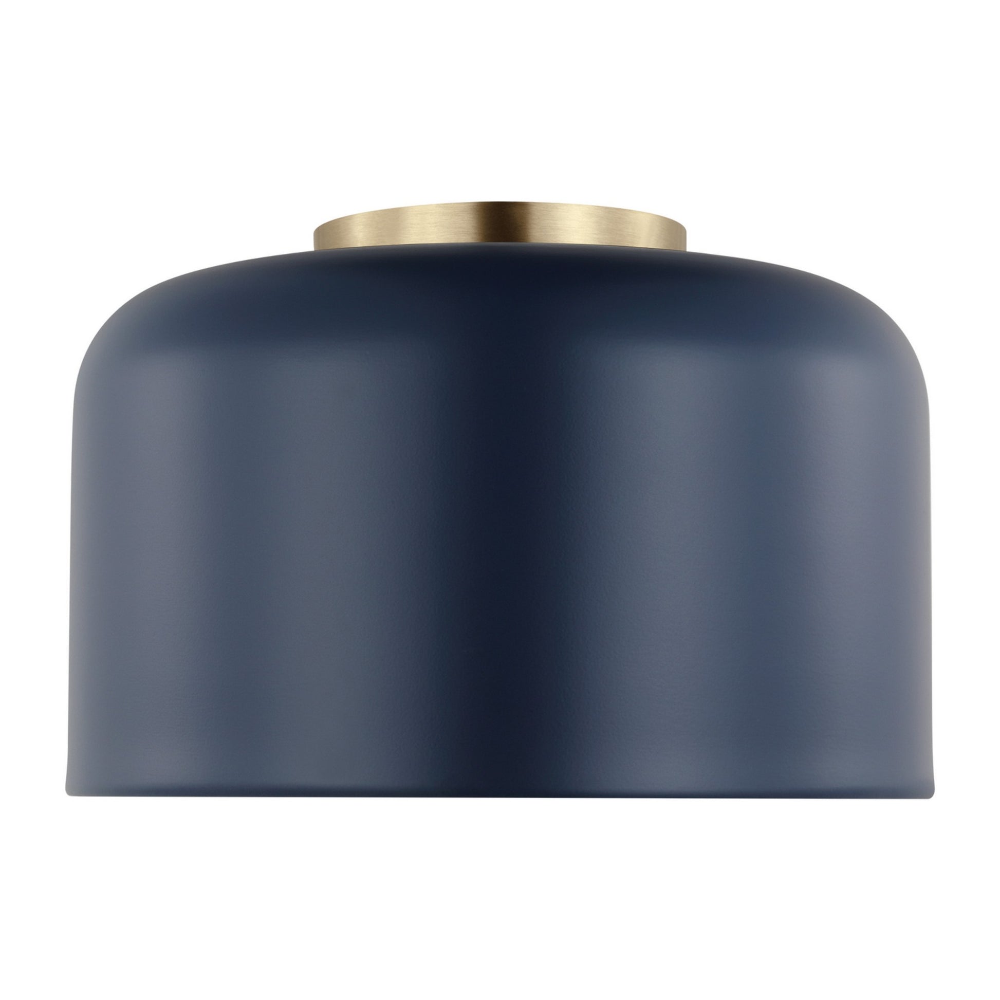 Malone 11" LED Small Flush Mount, Navy Finish - Bees Lighting