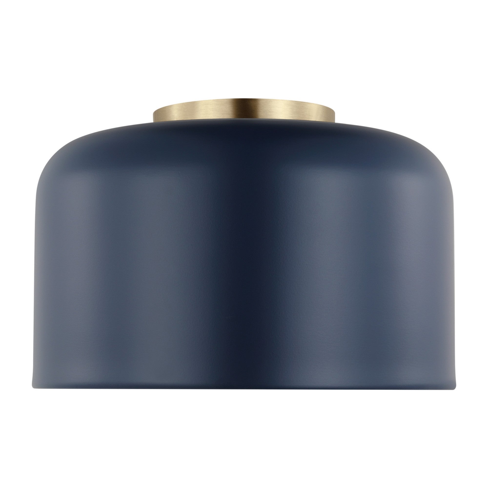 Malone 11" LED Small Flush Mount, Navy Finish - Bees Lighting