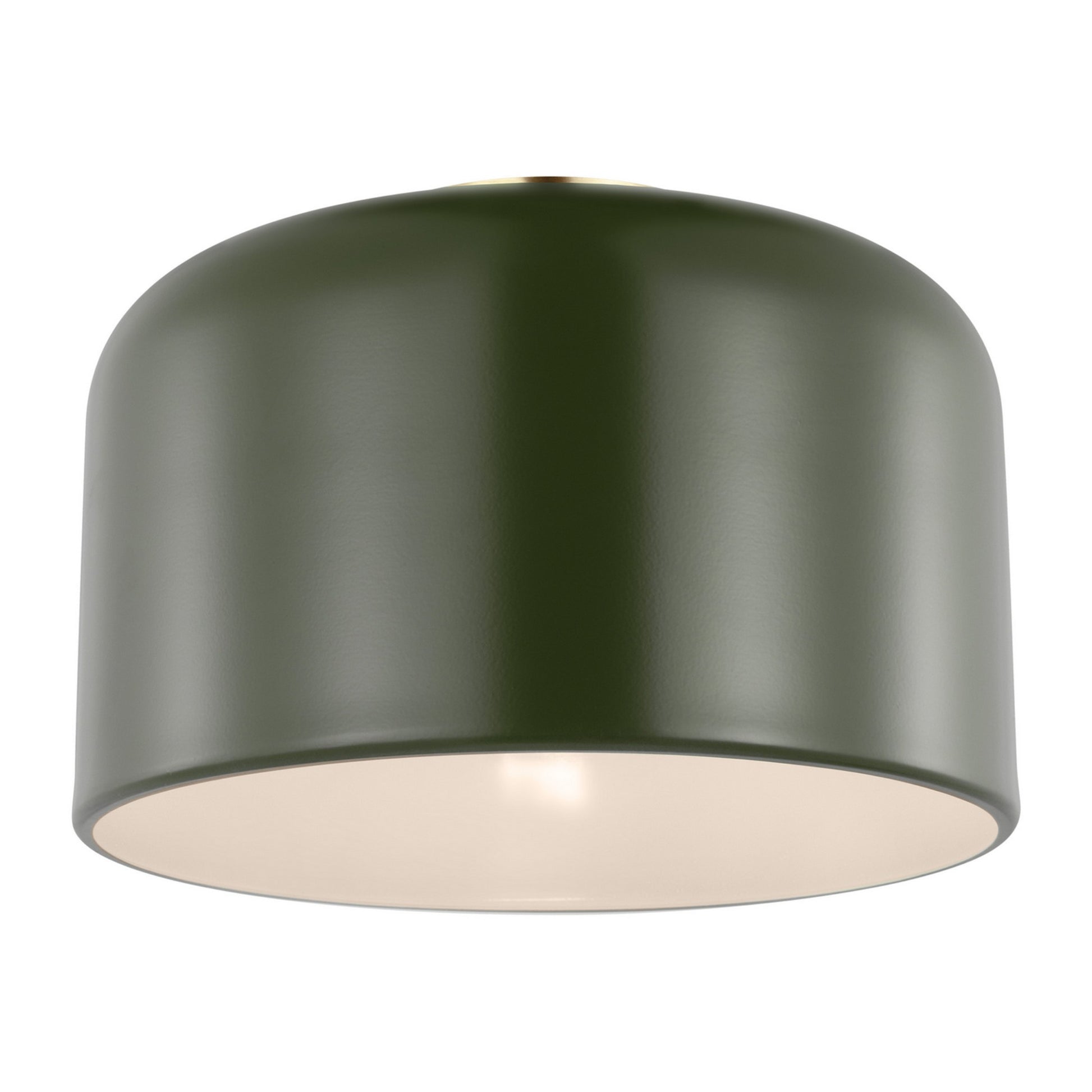 Malone 11" LED Small Flush Mount, Olive Finish - Bees Lighting