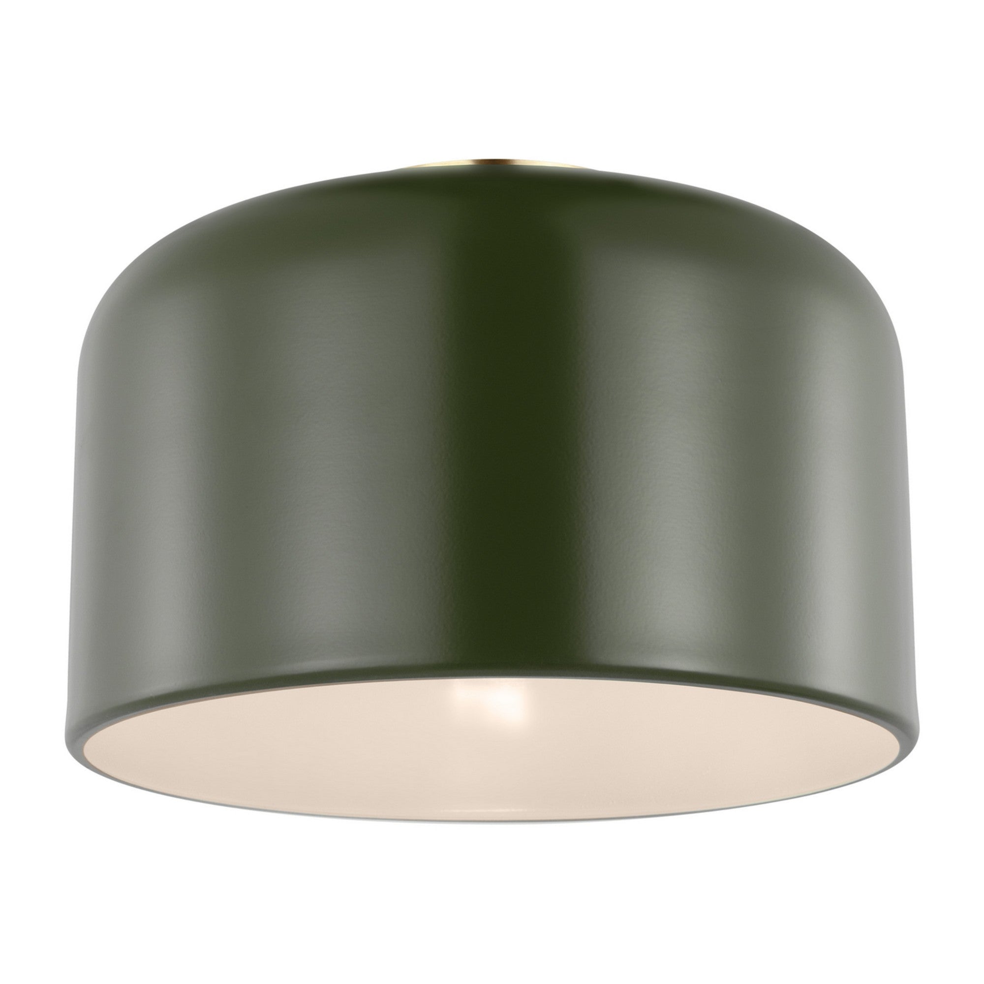Malone 11" LED Small Flush Mount, Olive Finish - Bees Lighting