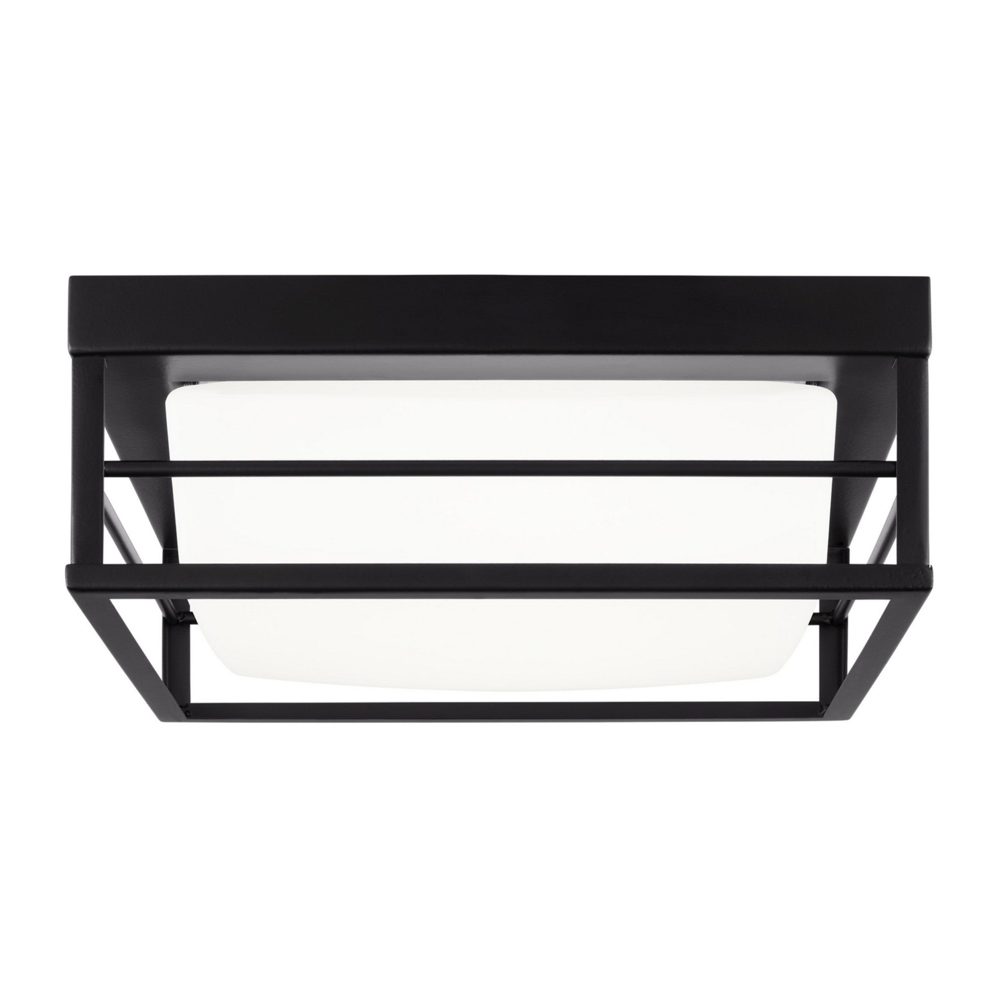 Dearborn 10" Small LED Flush Mount, Midnight Black Finish - Bees Lighting