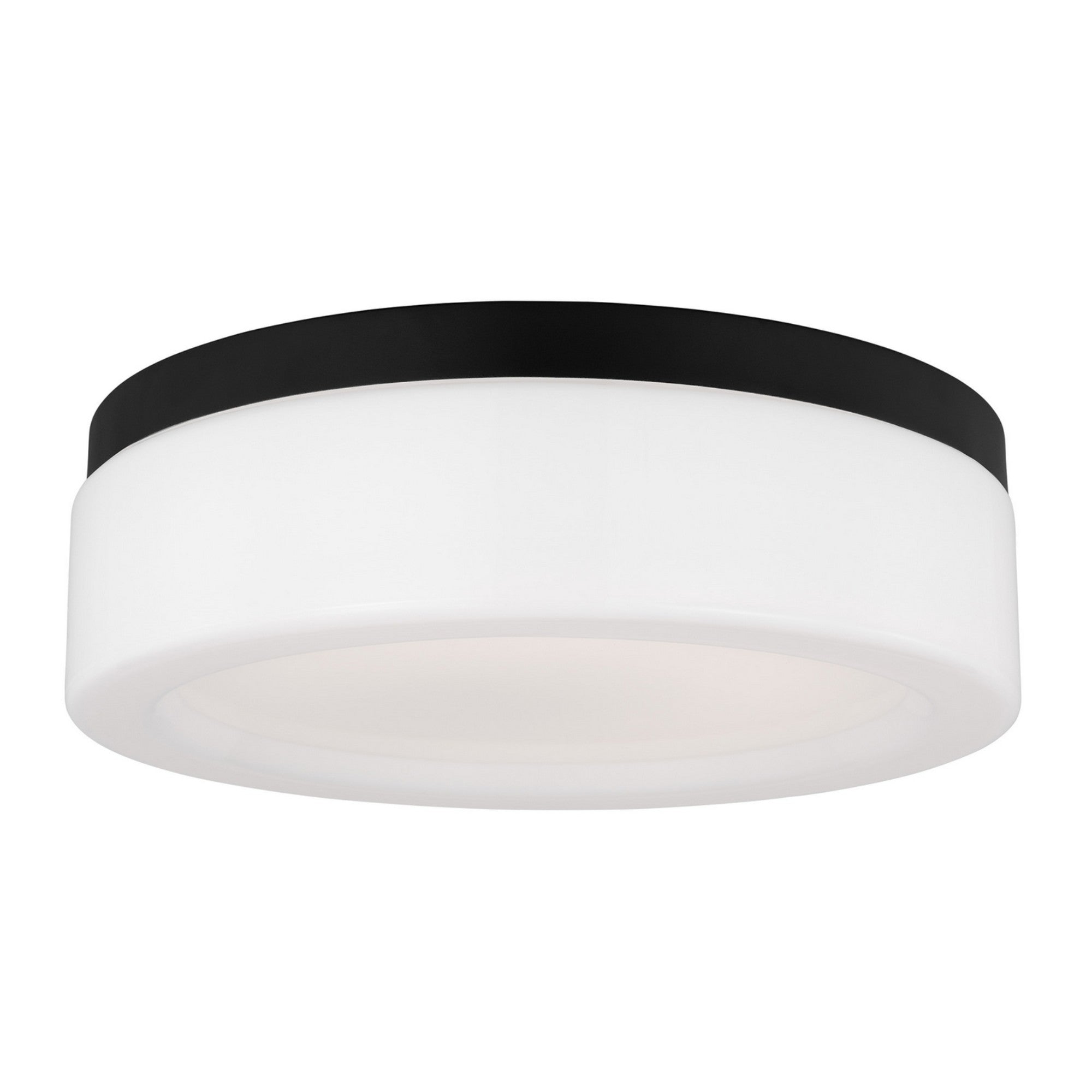 Rhett 12" LED Flush Mount, Midnight Black Finish - Bees Lighting