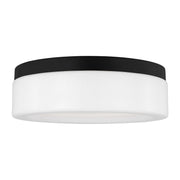 Rhett 12" LED Flush Mount, Midnight Black Finish - Bees Lighting