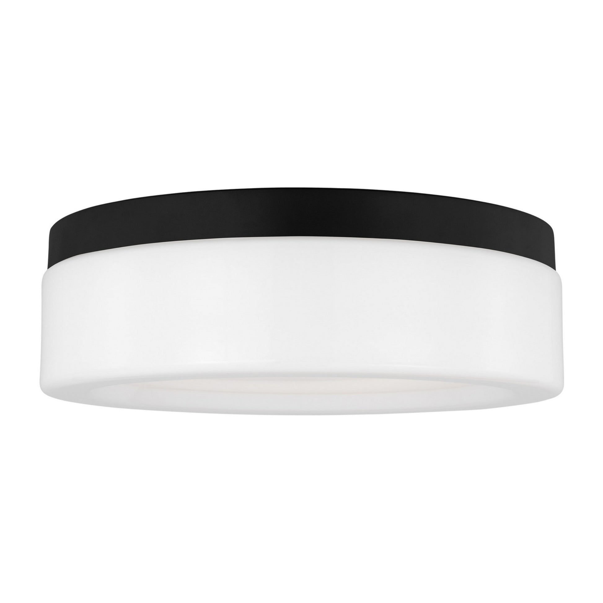 Rhett 12" LED Flush Mount, Midnight Black Finish - Bees Lighting