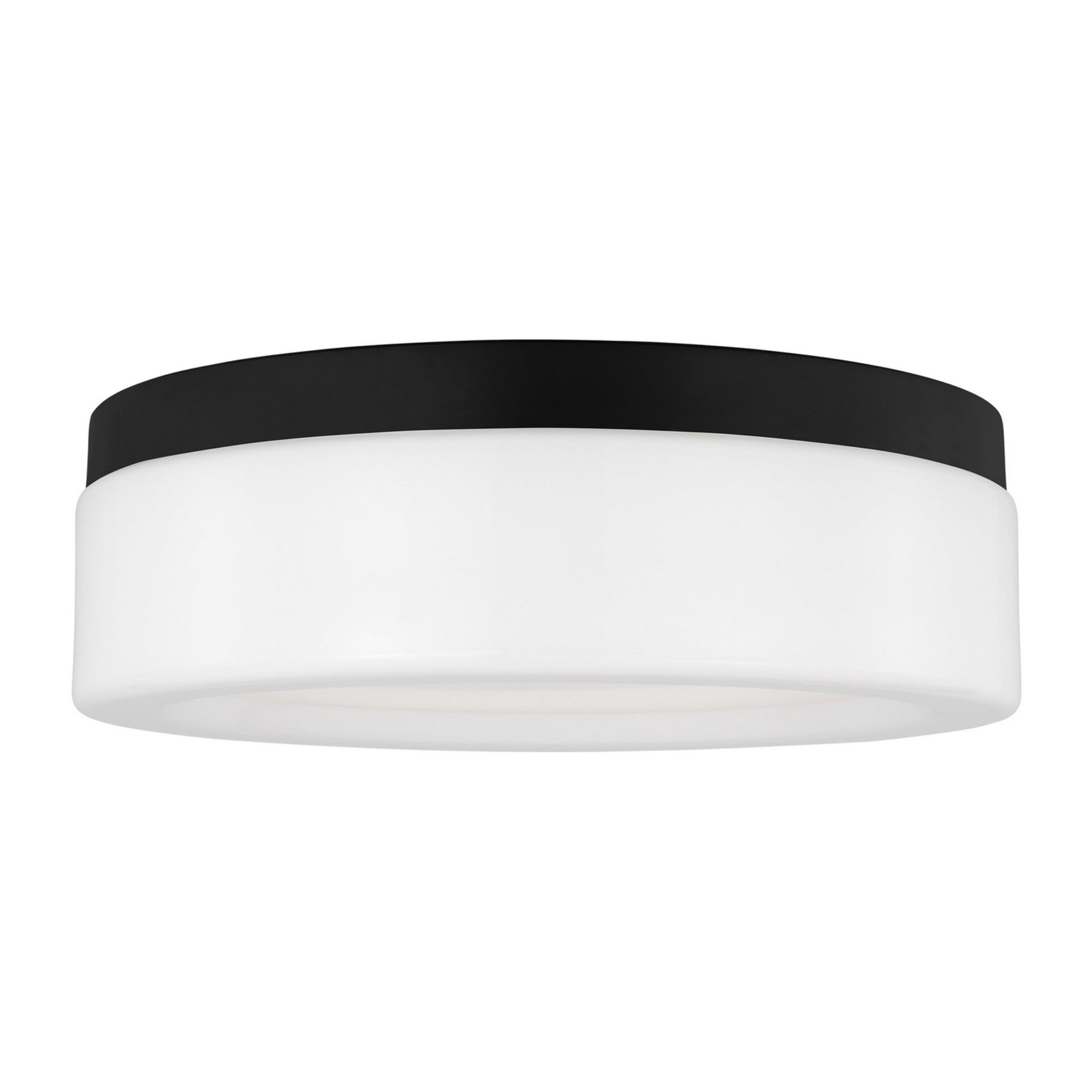 Rhett 12" LED Flush Mount, Midnight Black Finish - Bees Lighting
