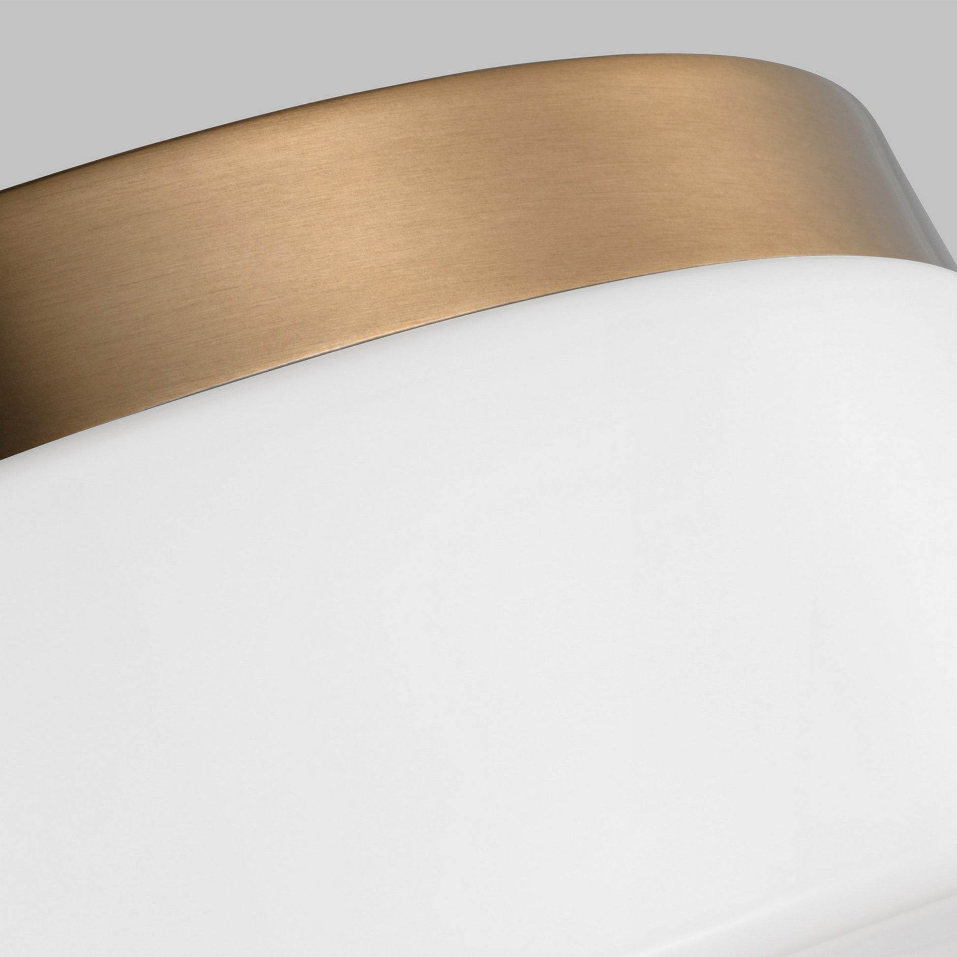 Rhett 12" LED Flush Mount, Satin Brass Finish - Bees Lighting