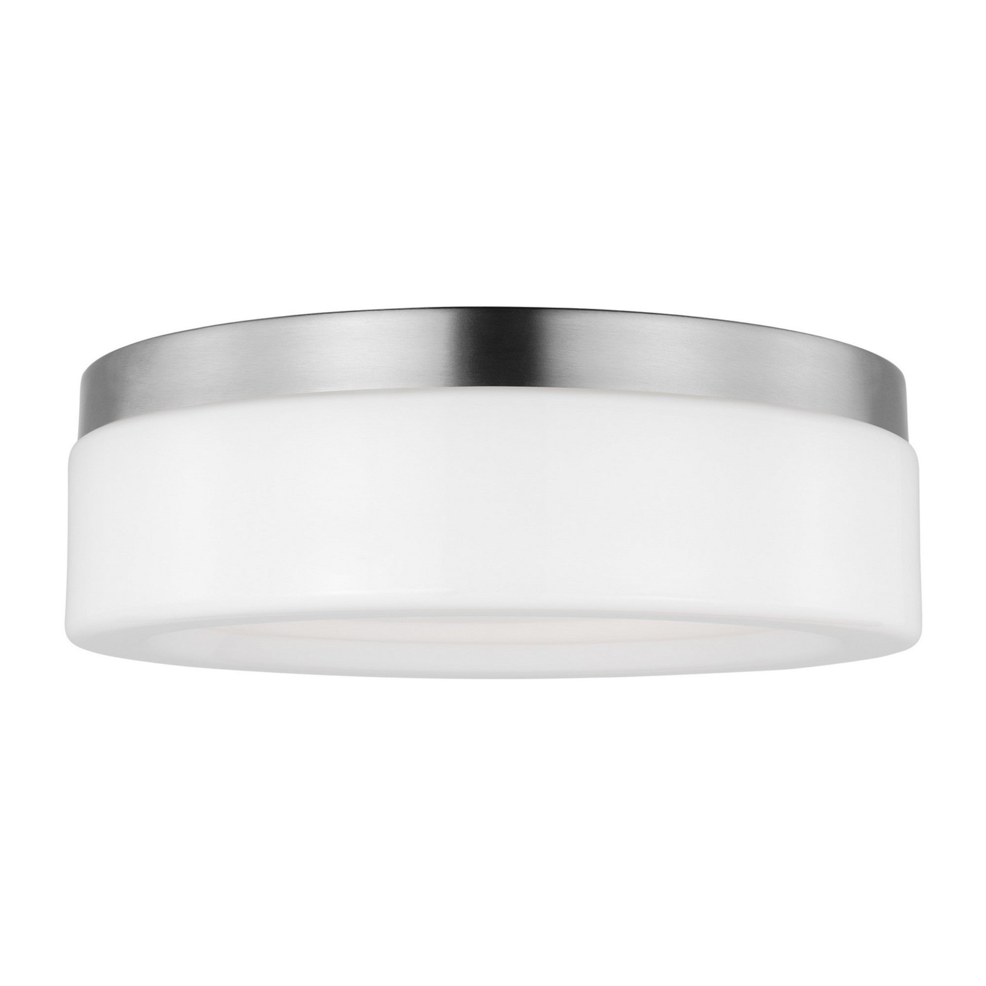 Rhett 12" LED Flush Mount, Brushed Nickel Finish - Bees Lighting