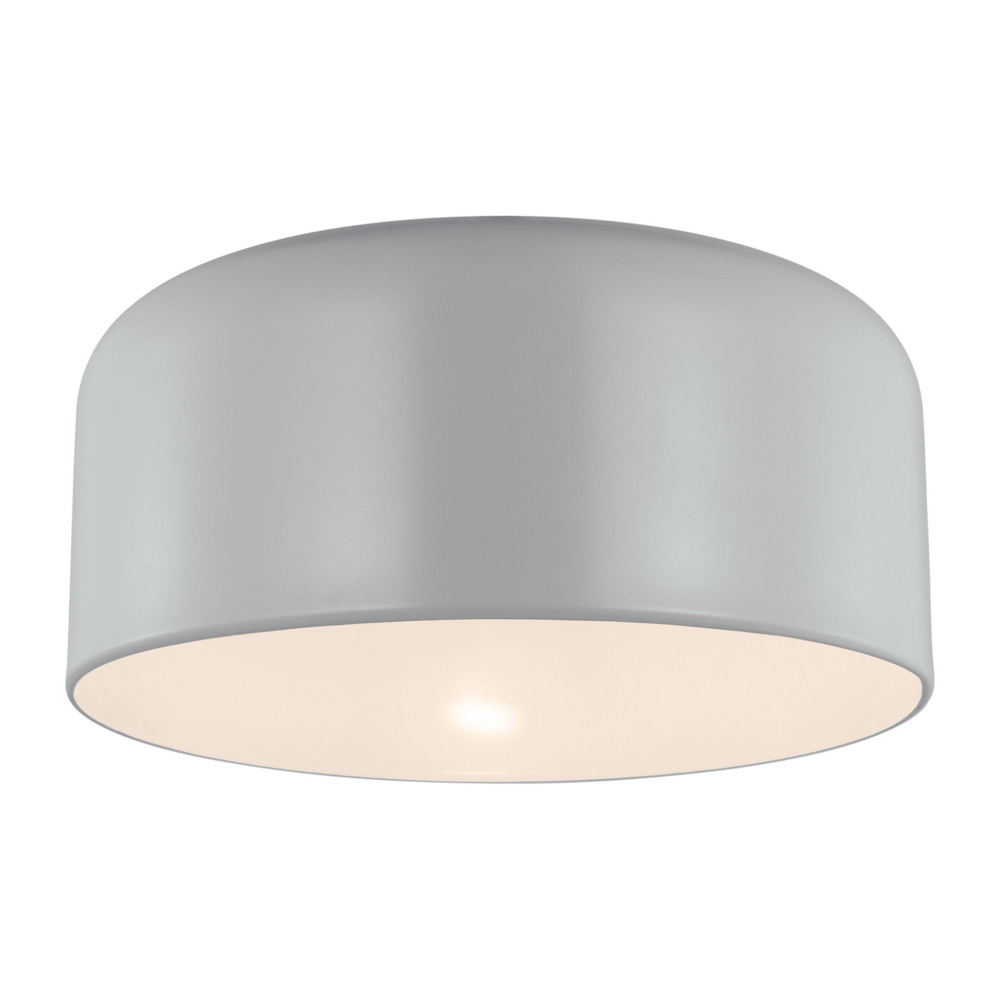 Malone 14" Medium Flush Mount, Matte Grey Finish - Bees Lighting