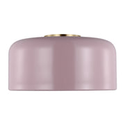 Malone 14" Medium Flush Mount, Rose Finish - Bees Lighting