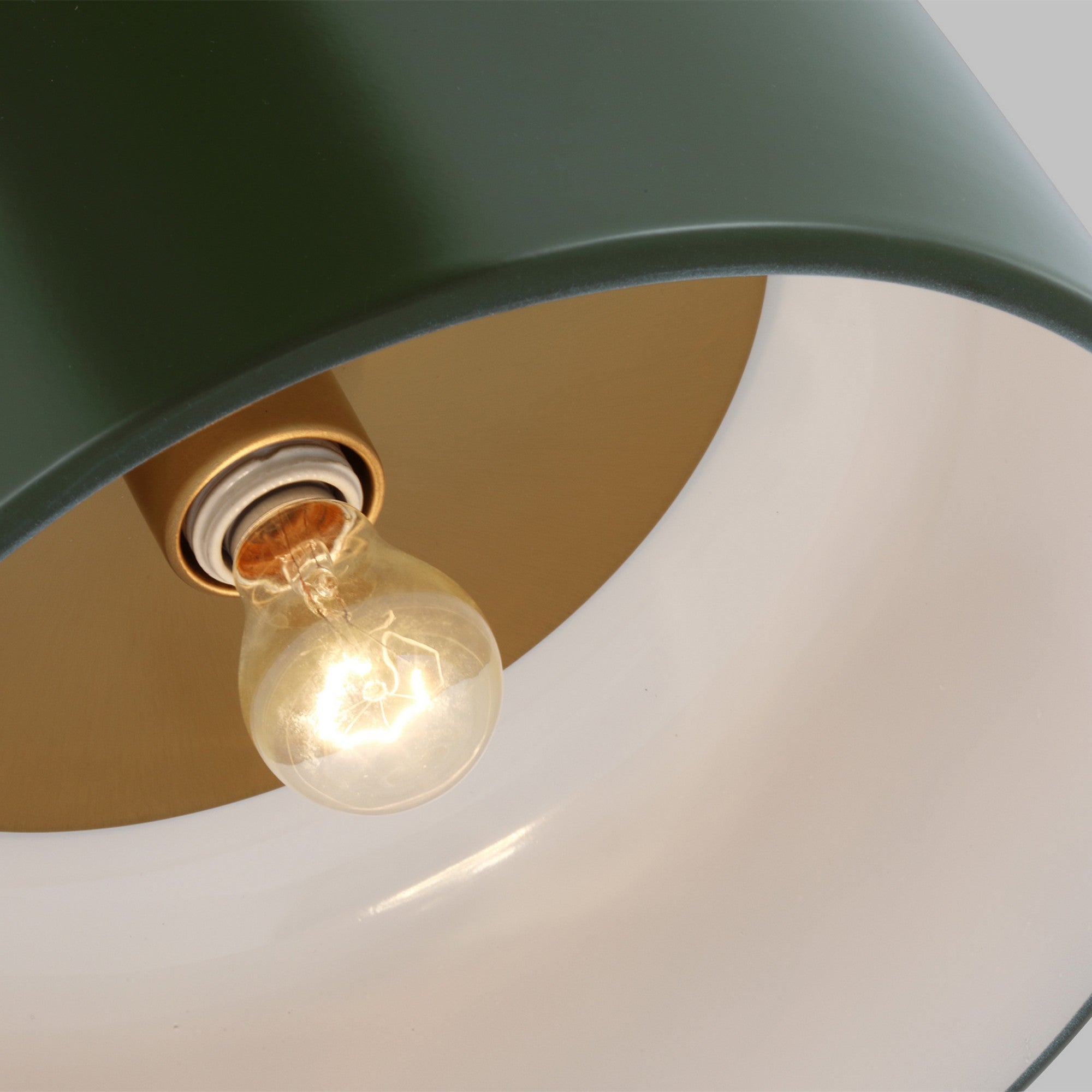 Malone 14" Medium Flush Mount, Olive Finish - Bees Lighting