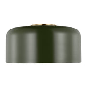 Malone 14" Medium Flush Mount, Olive Finish - Bees Lighting