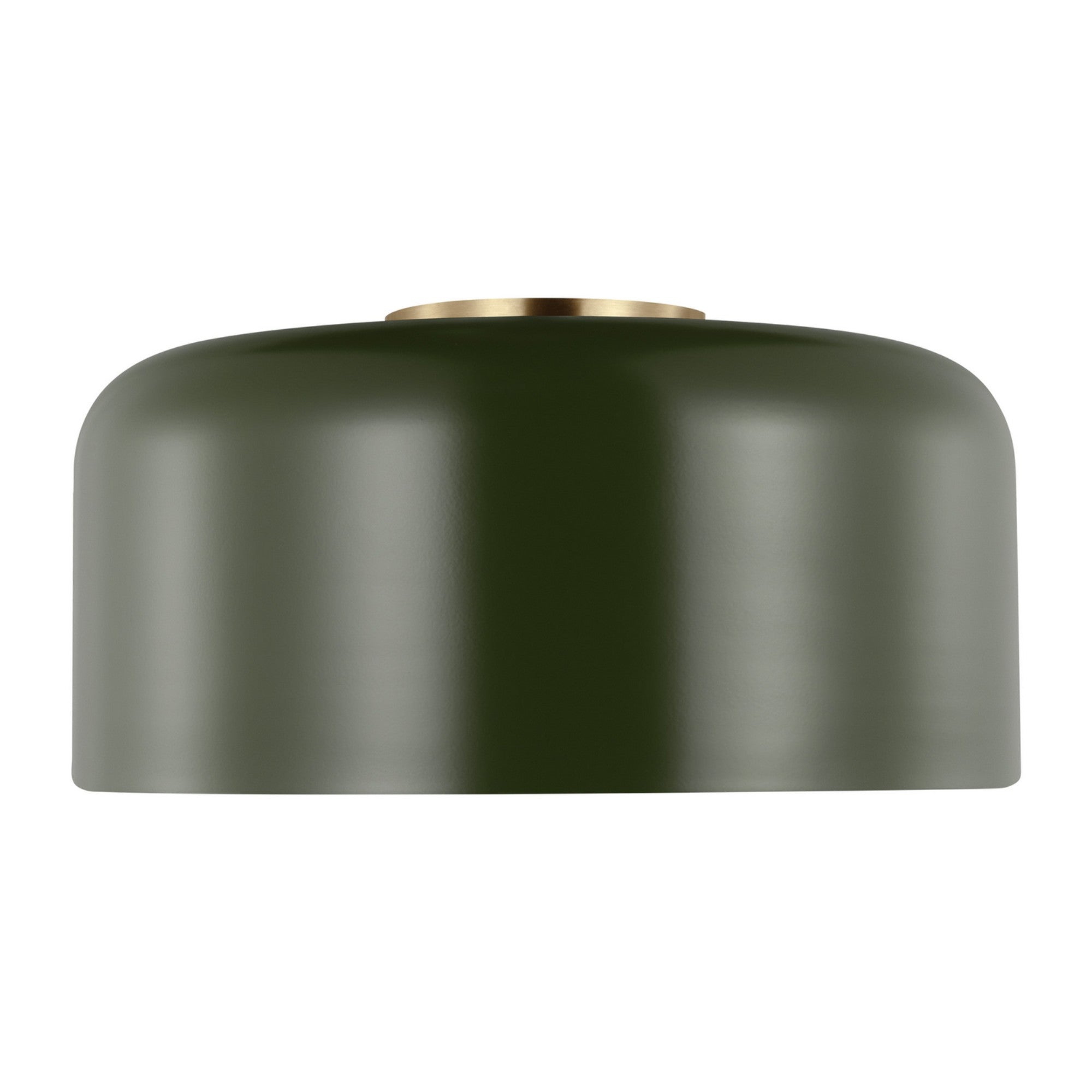 Malone 14" Medium Flush Mount, Olive Finish