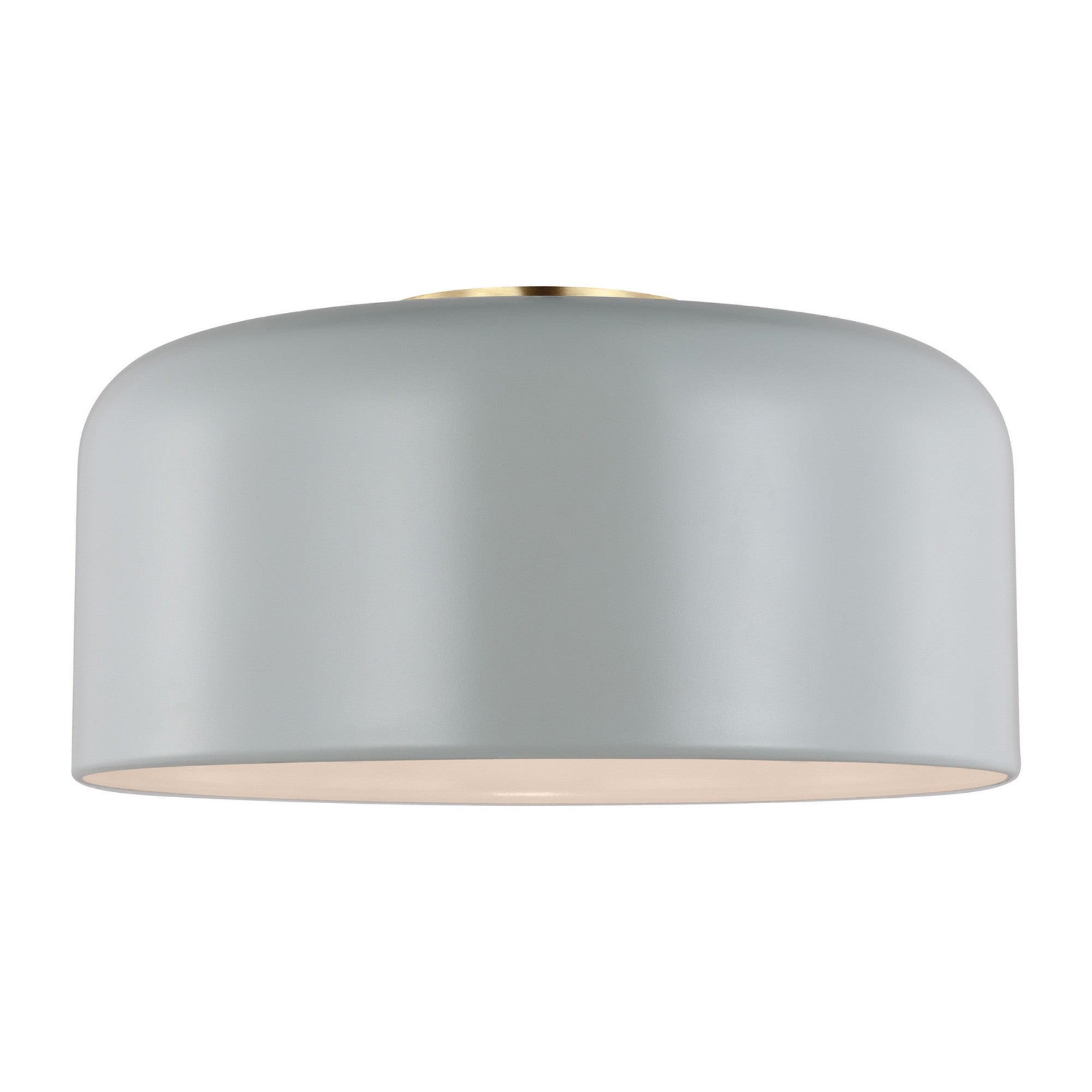 Malone 14" LED Medium Flush Mount, Matte Grey Finish - Bees Lighting