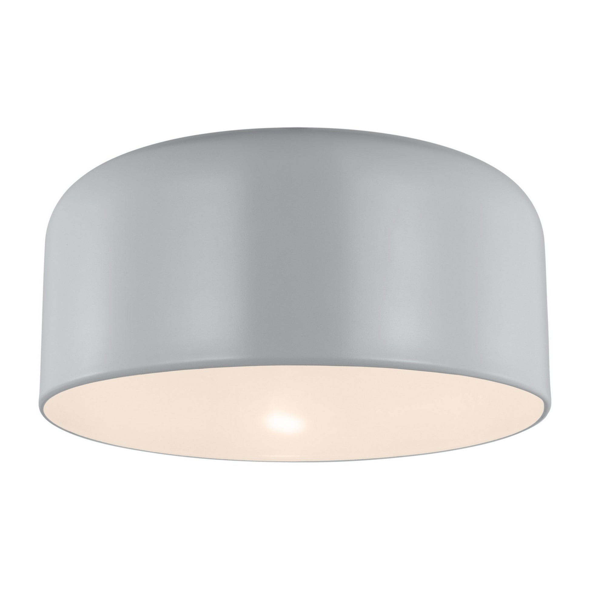 Malone 14" LED Medium Flush Mount, Matte Grey Finish - Bees Lighting
