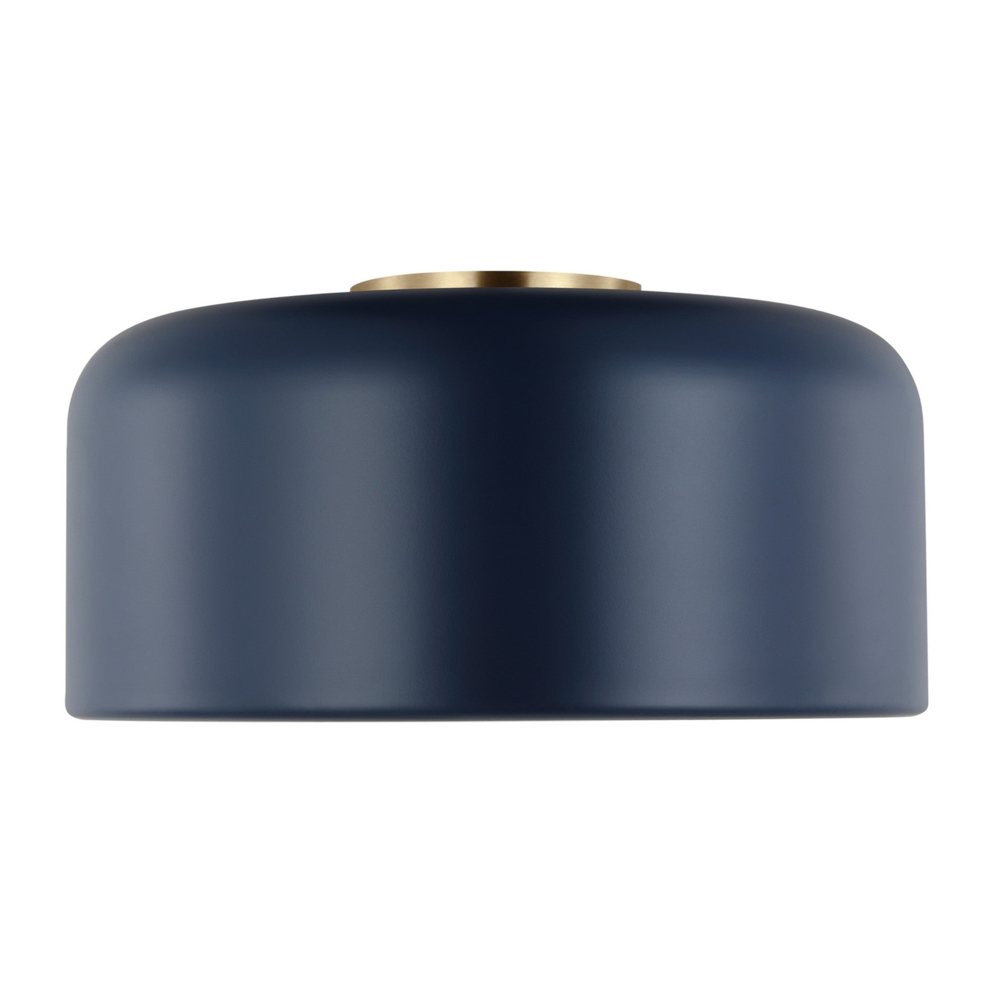 Malone 14" LED Medium Flush Mount, Navy Finish - Bees Lighting